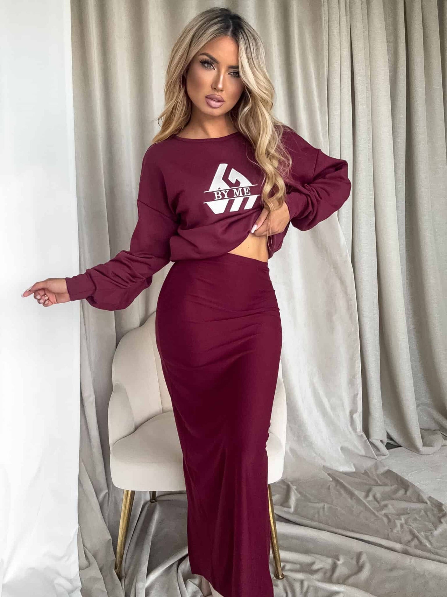 Sweatshirt LUXIT – Bordeaux