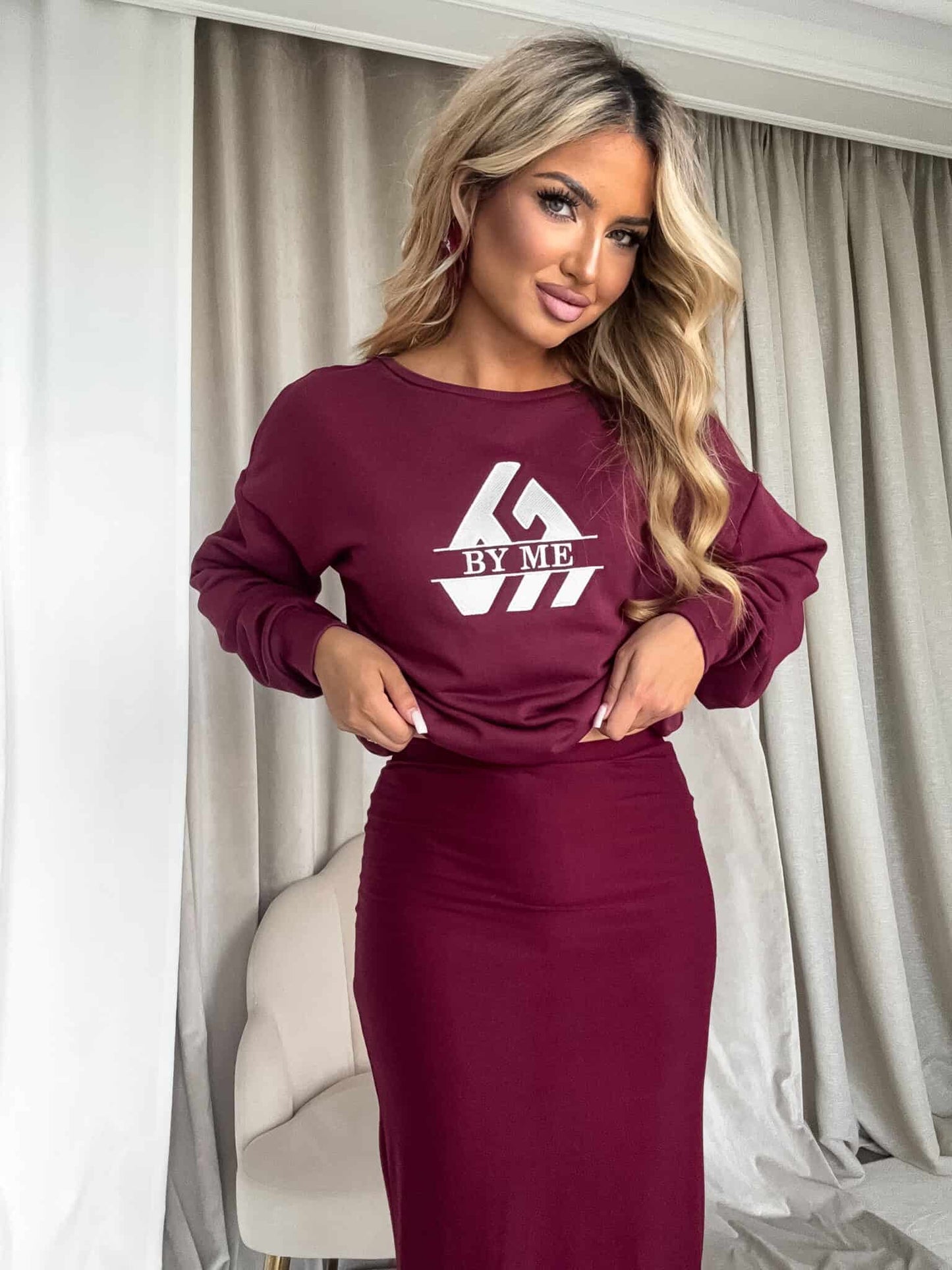 Sweatshirt LUXIT – Bordeaux
