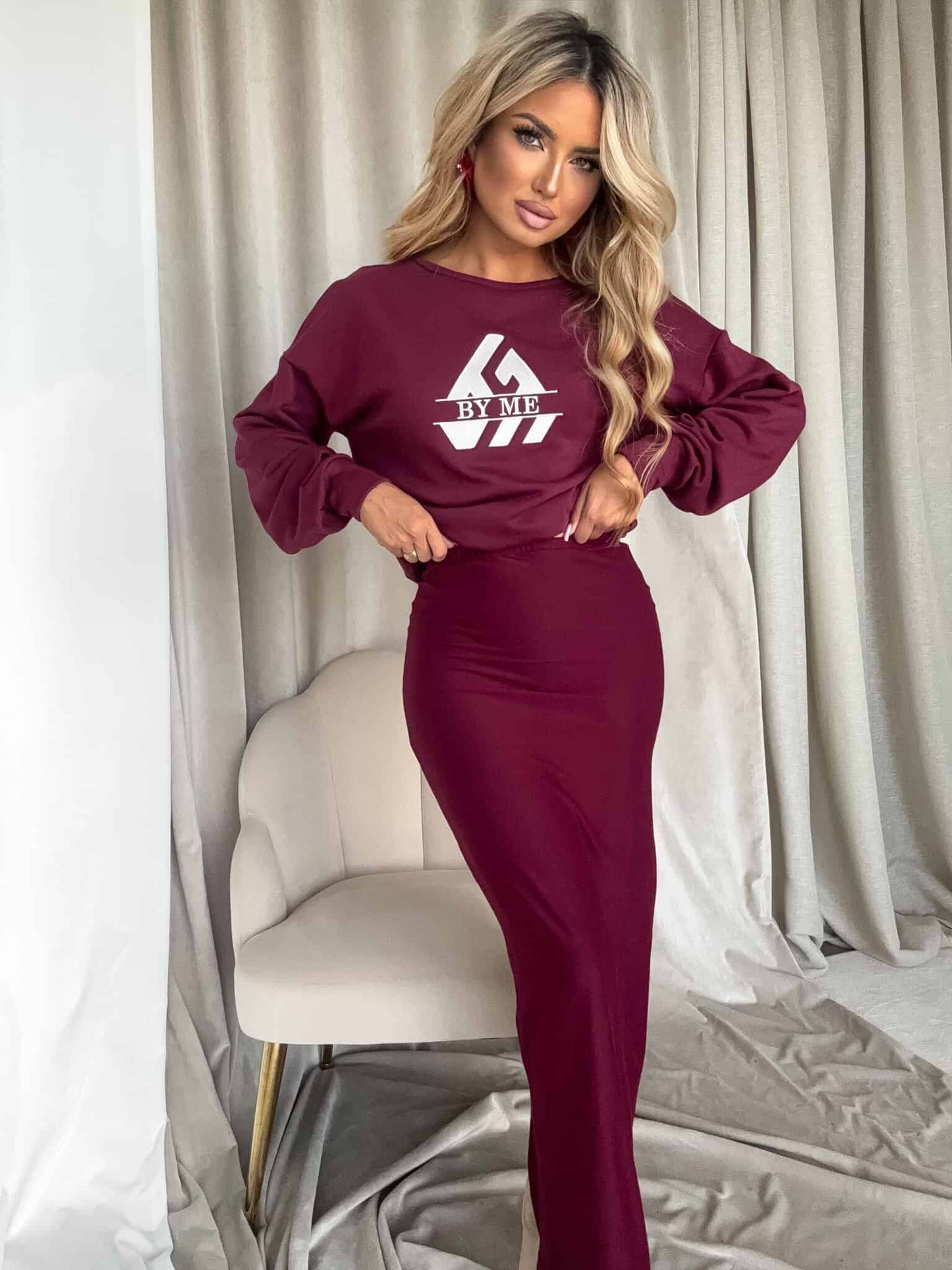 Sweatshirt LUXIT – Bordeaux