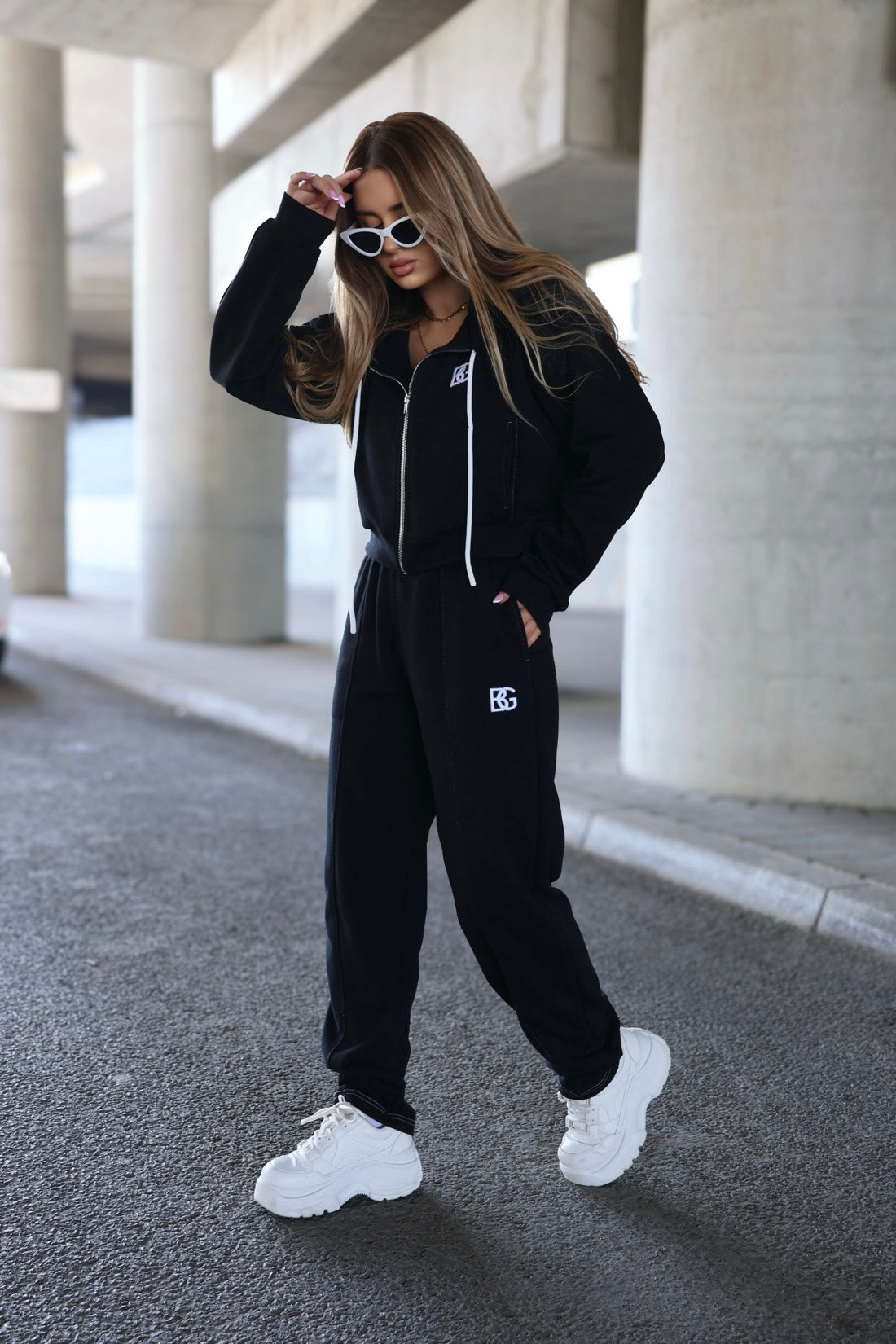 HOSE BG BANANAS | SCHWARZ