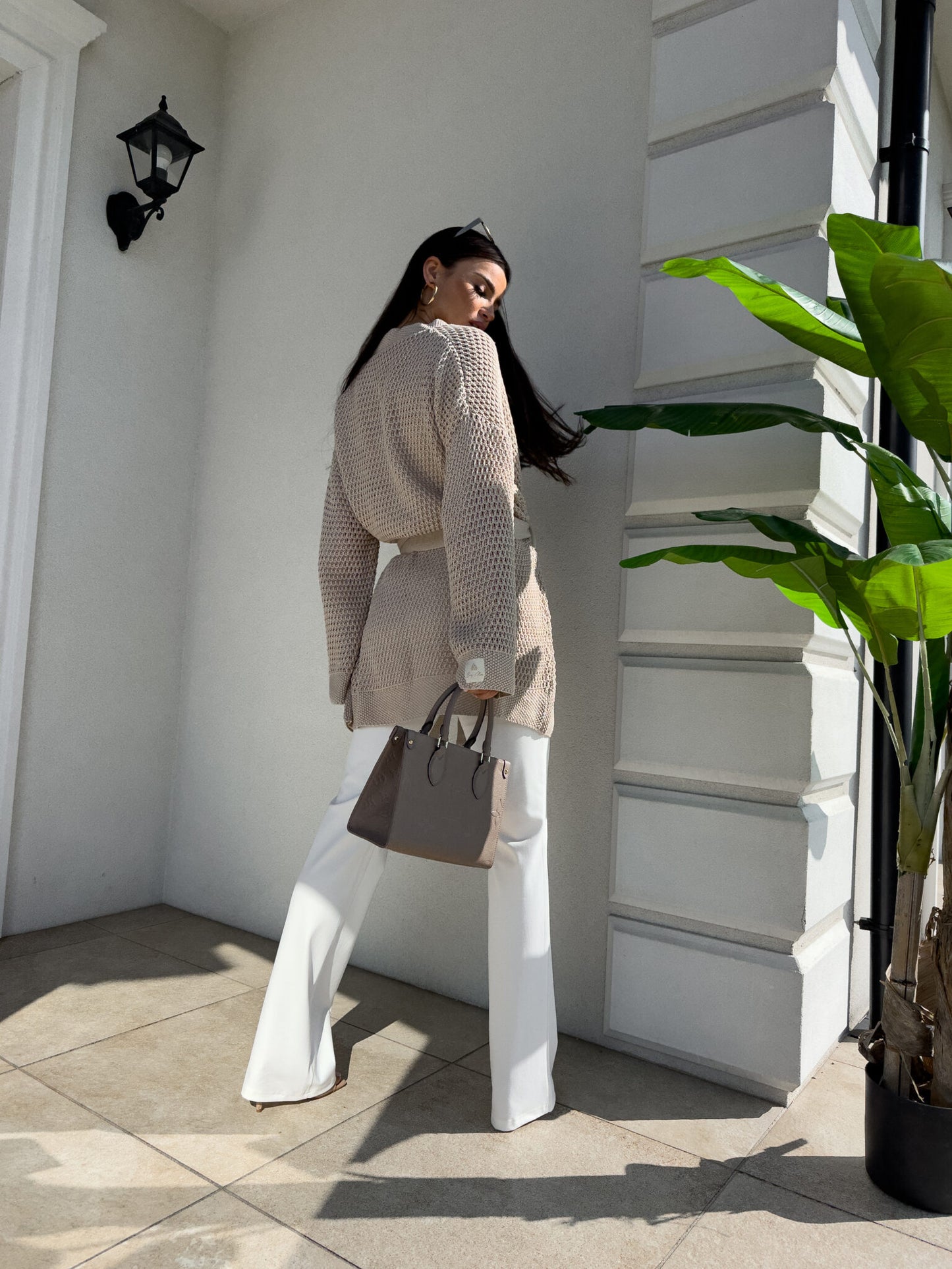 Strickjacke BURADA - mokka