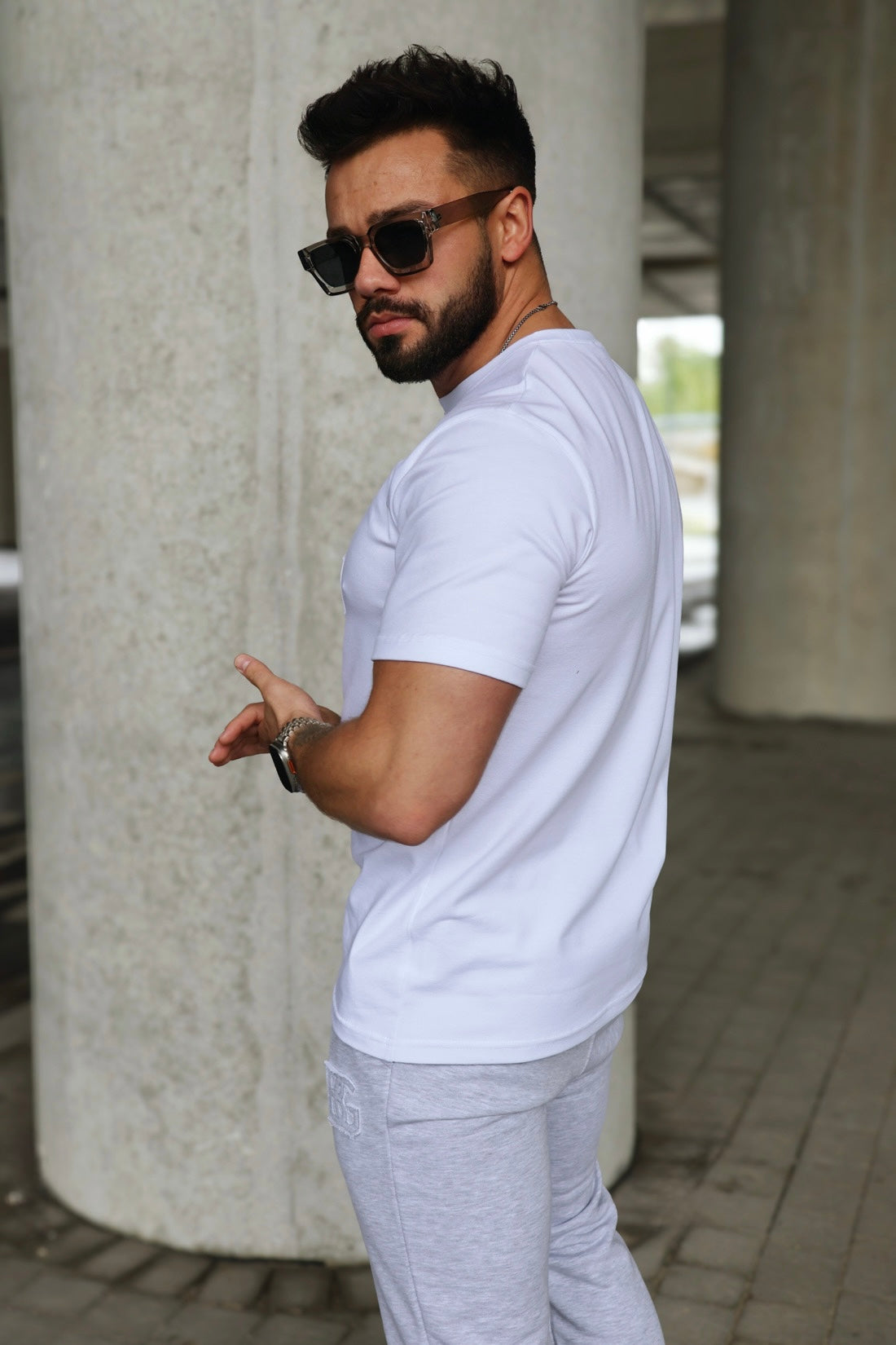 T-SHIRT BG ORIGAMI | WEIẞ