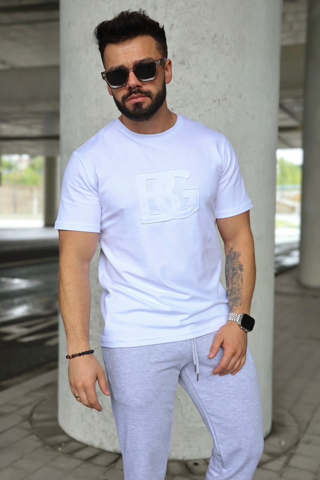 T-SHIRT BG ORIGAMI | WEIẞ