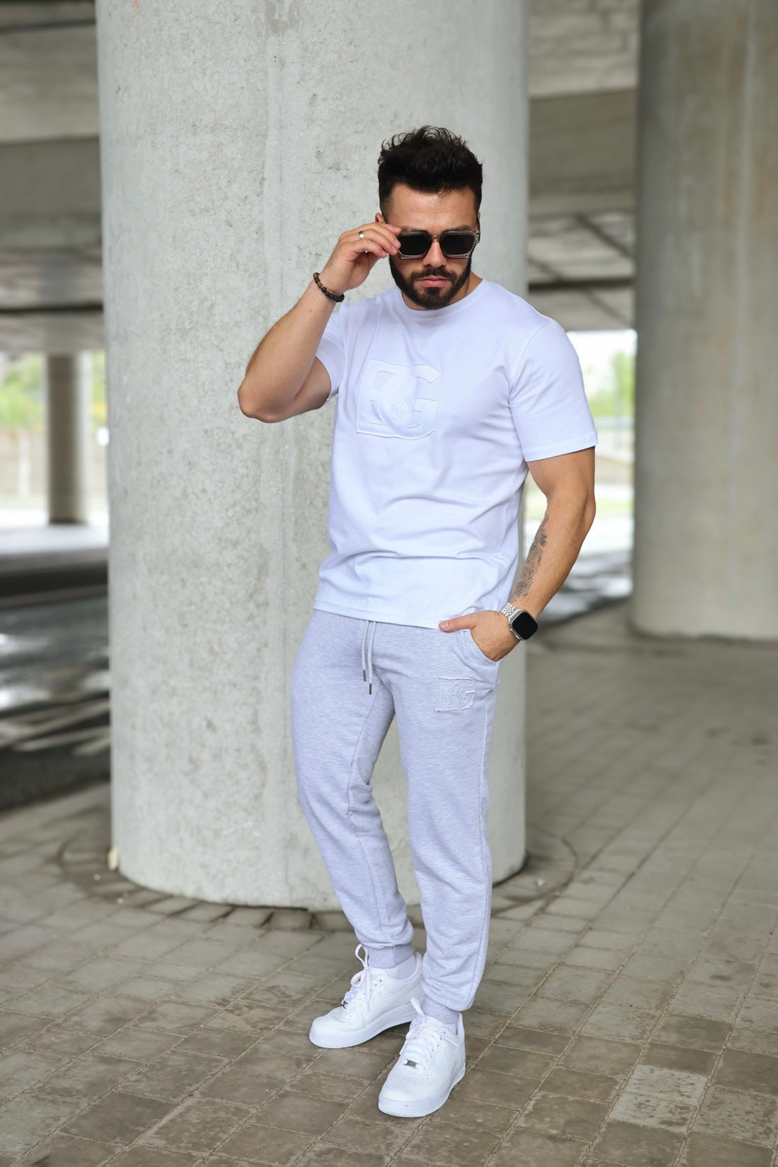 T-SHIRT BG ORIGAMI | WEIẞ