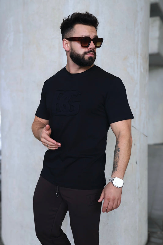 T-SHIRT BG ORIGAMI | SCHWARZ