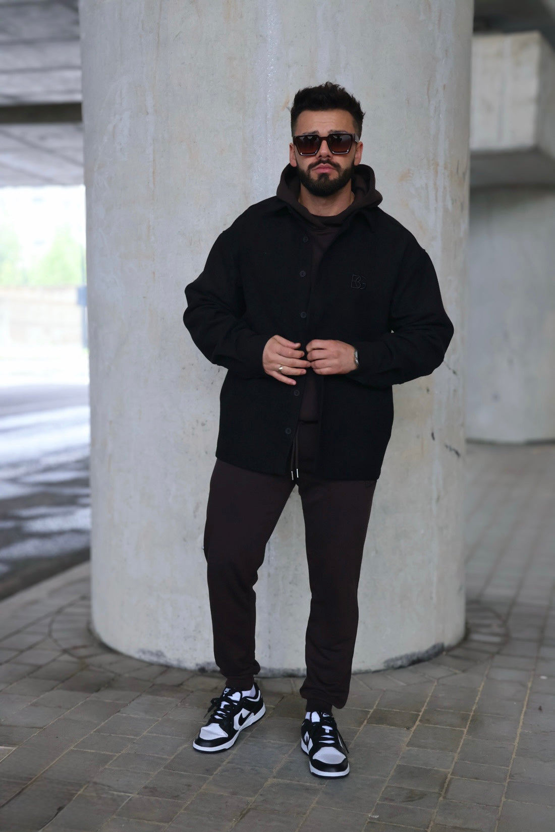 Herrenhemd BG COAT | SCHWARZ
