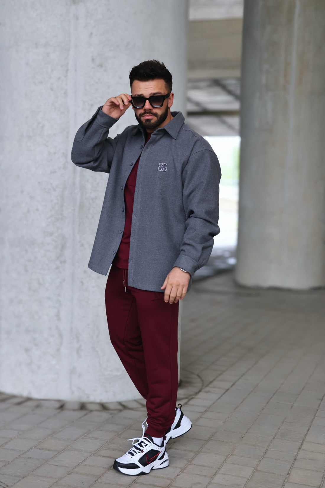 Herrenhemd BG COAT | GRAU