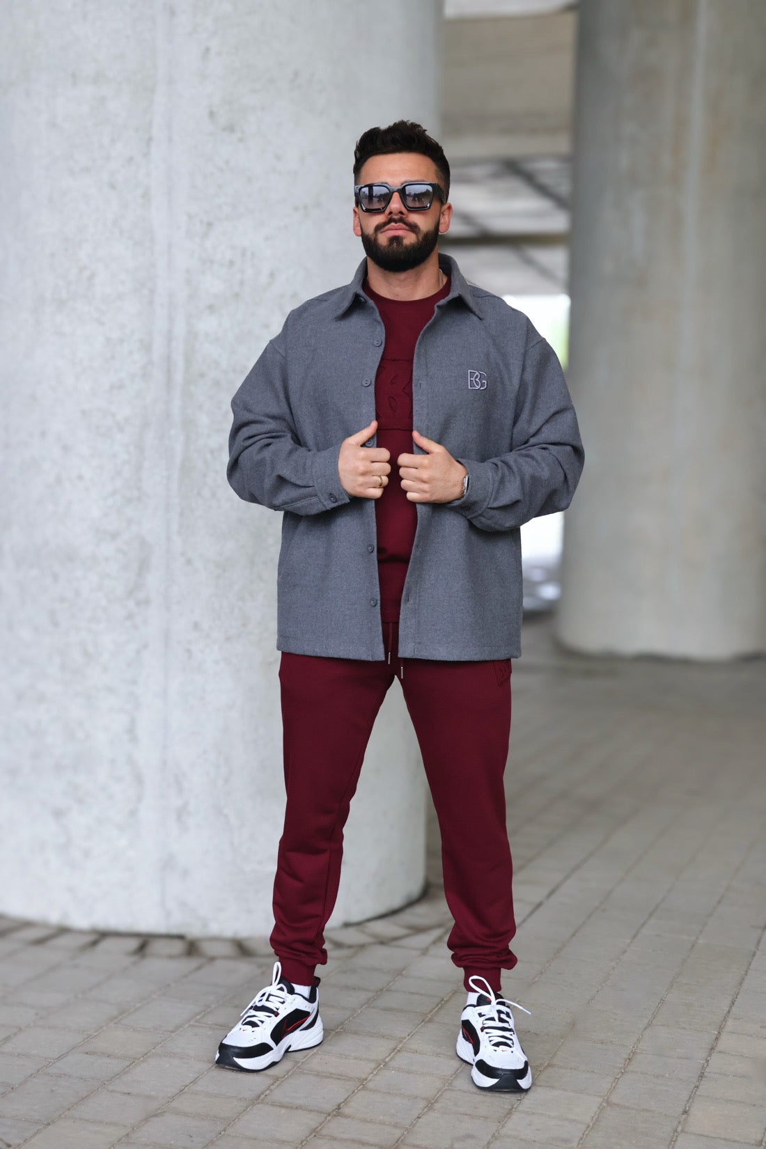 Herrenhemd BG COAT | GRAU