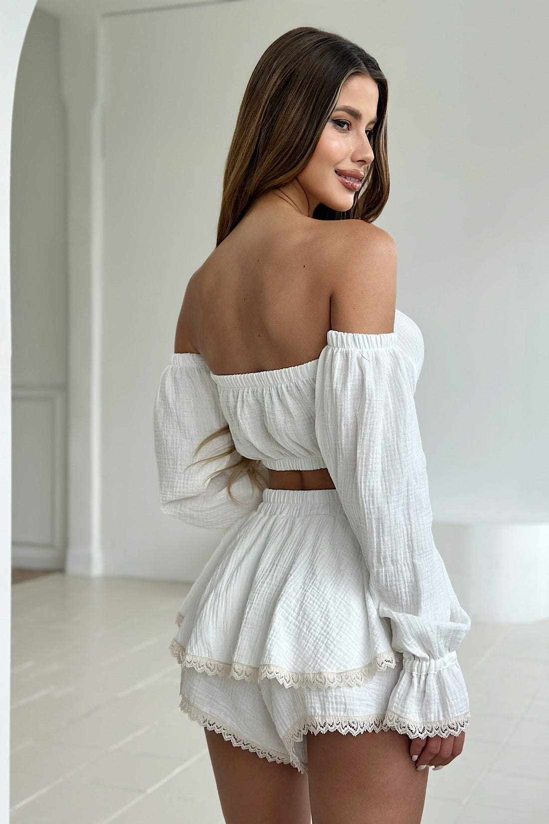 DAMENSET LOVELY BRANDEBURG COUTURE | WEIẞ