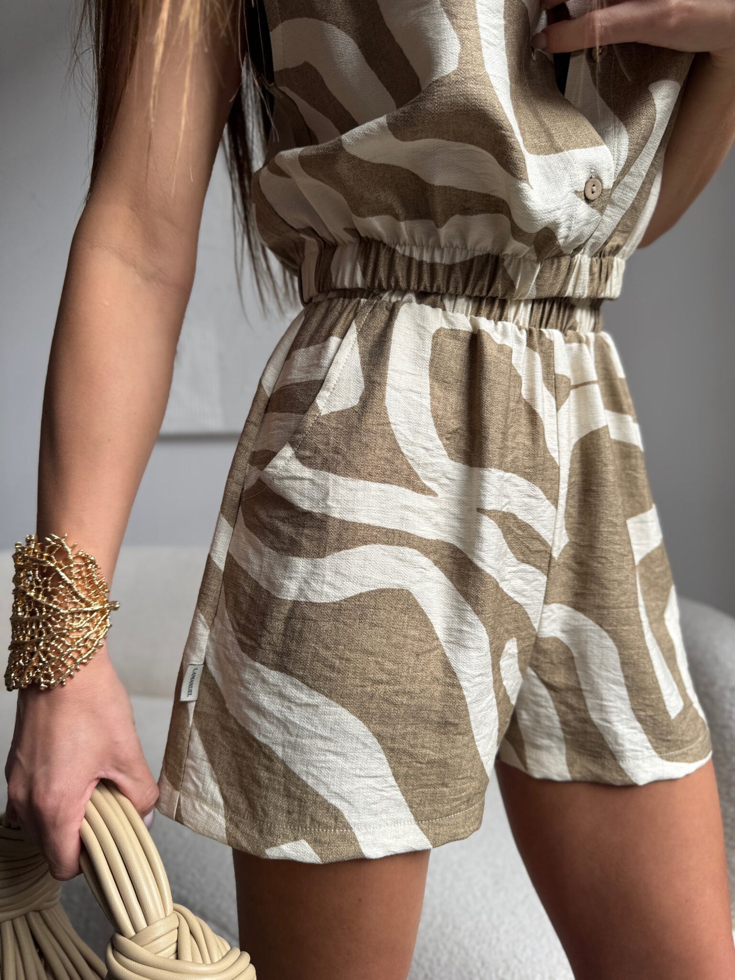 Damenset THE PALM beige