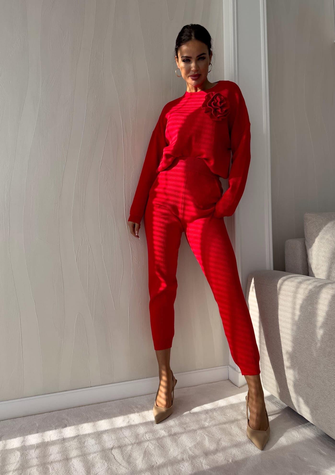 Zweiteiler DELANI LONG – rot