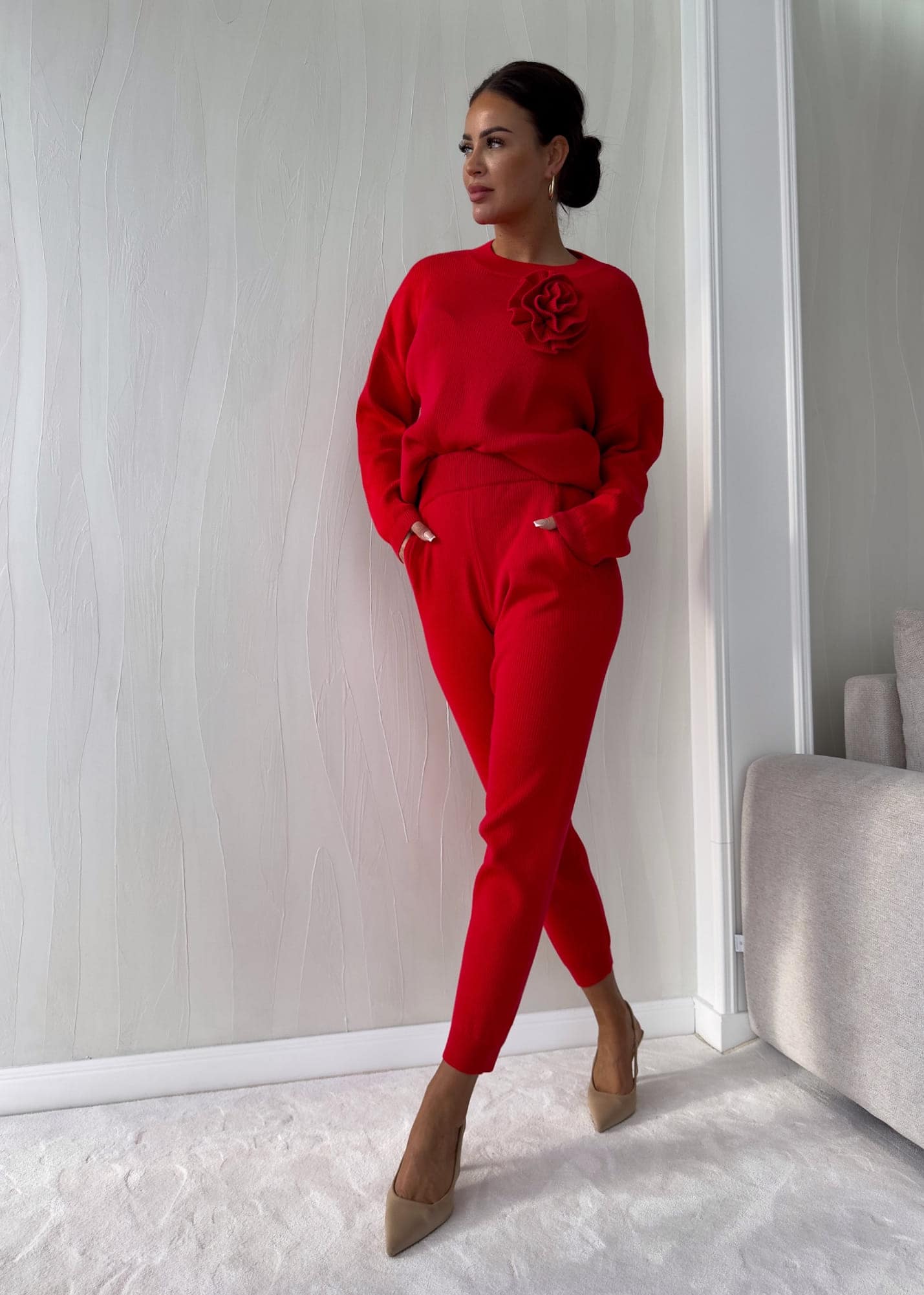 Zweiteiler DELANI LONG – rot
