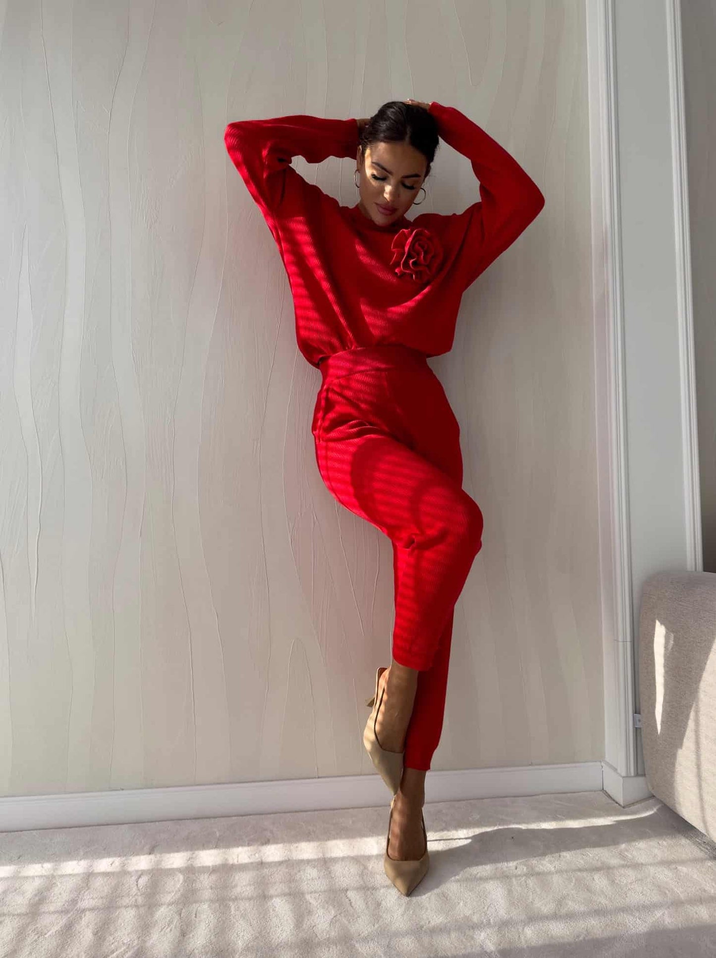 Zweiteiler DELANI LONG – rot