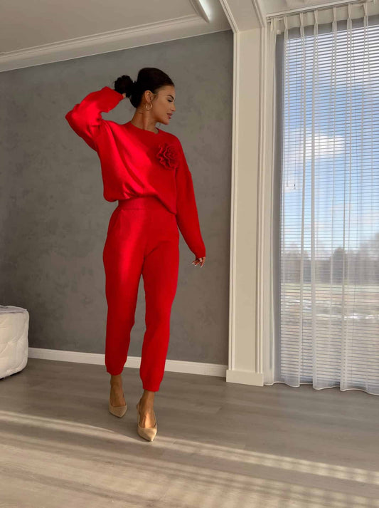 Zweiteiler DELANI LONG – rot