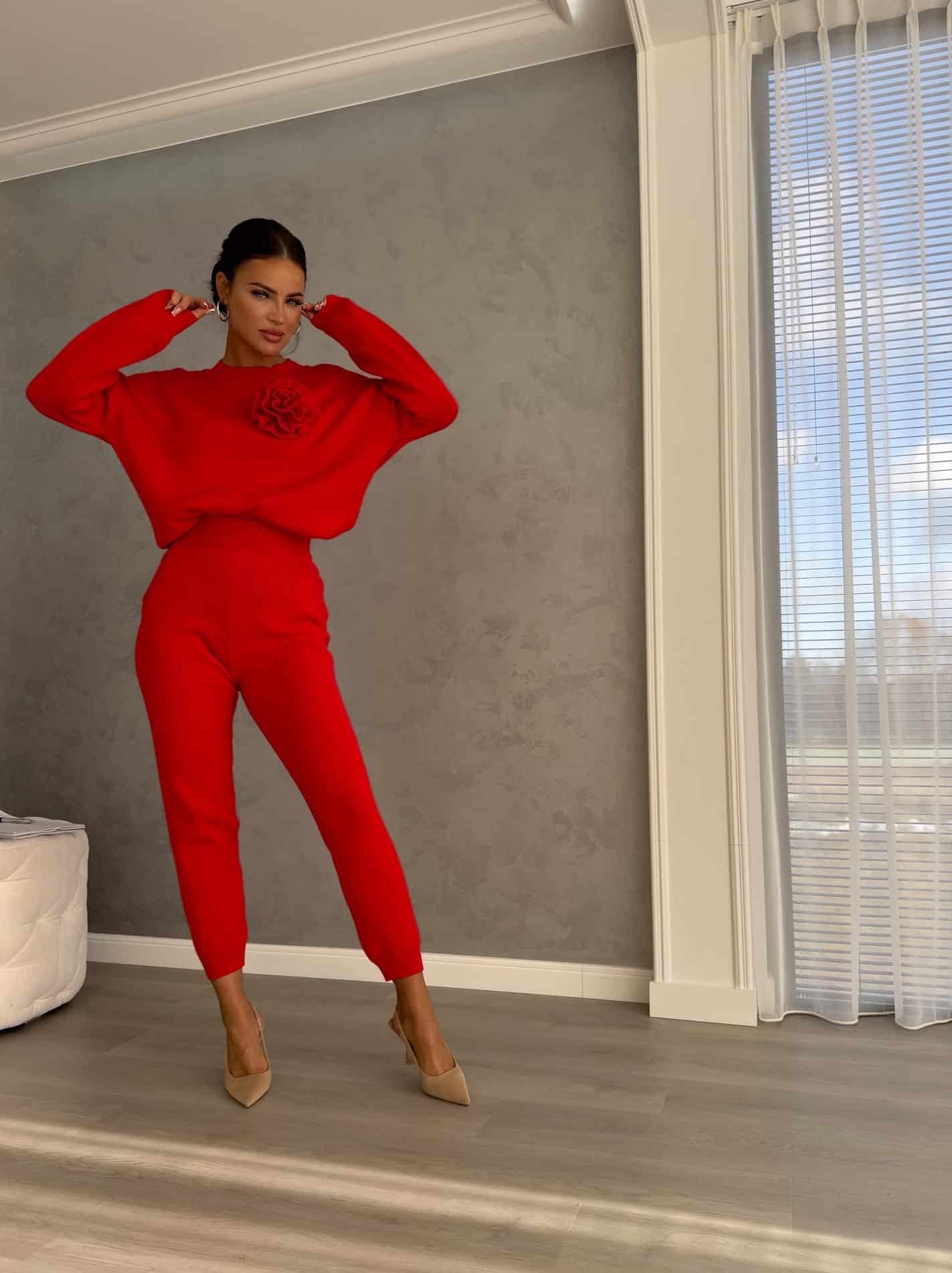 Zweiteiler DELANI LONG – rot