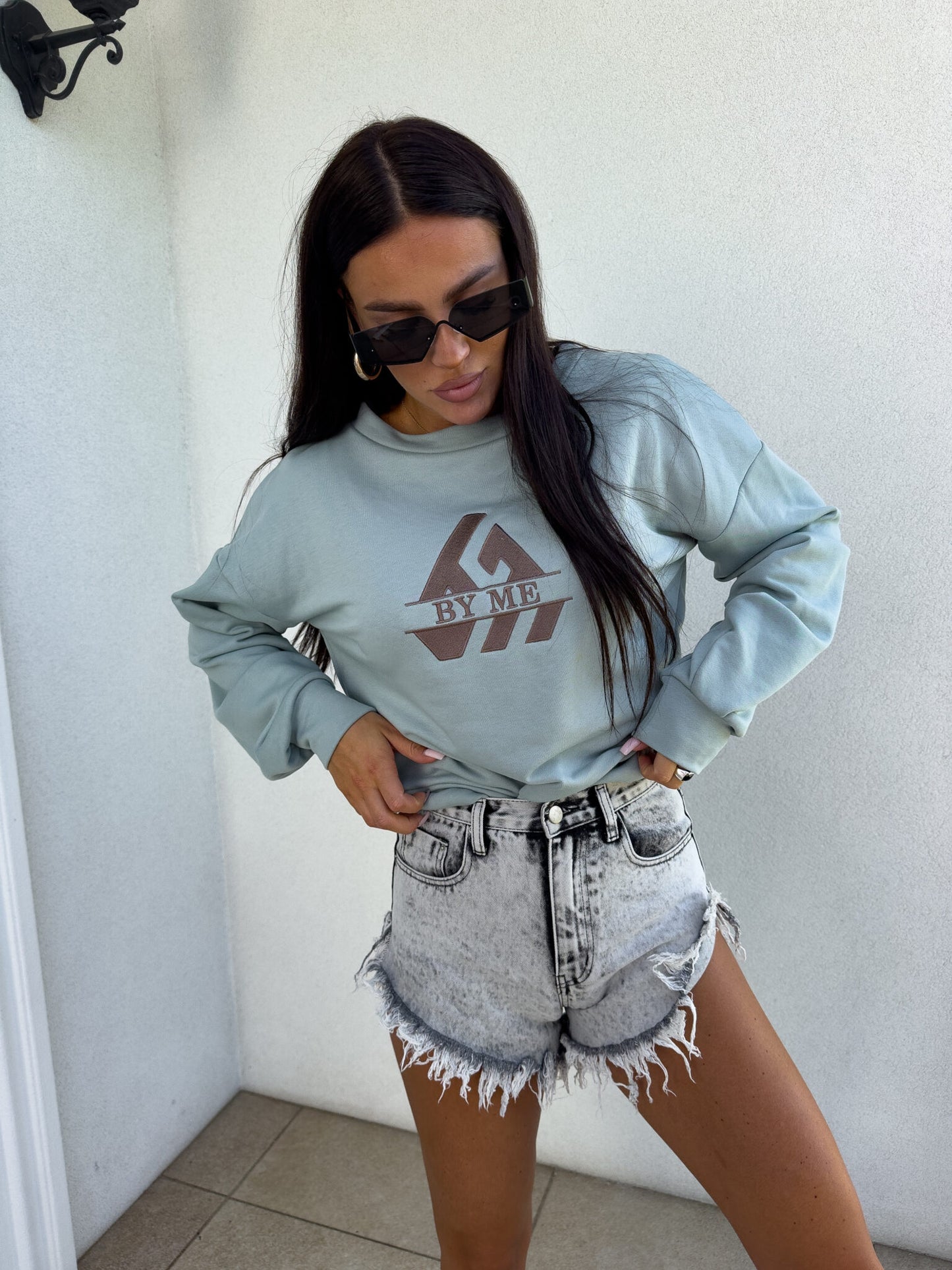Sweatshirt LUXIT – Salbei