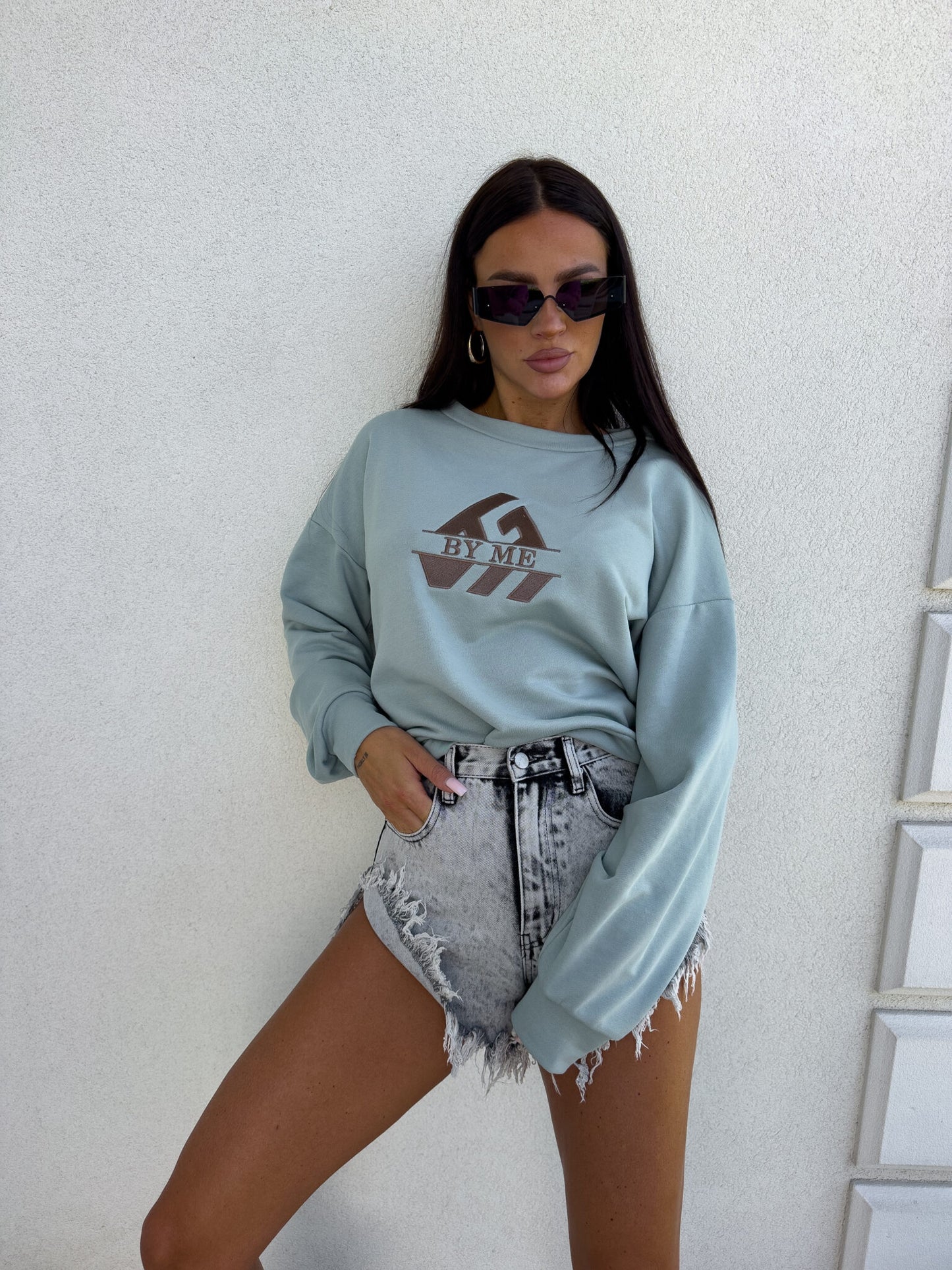 Sweatshirt LUXIT – Salbei