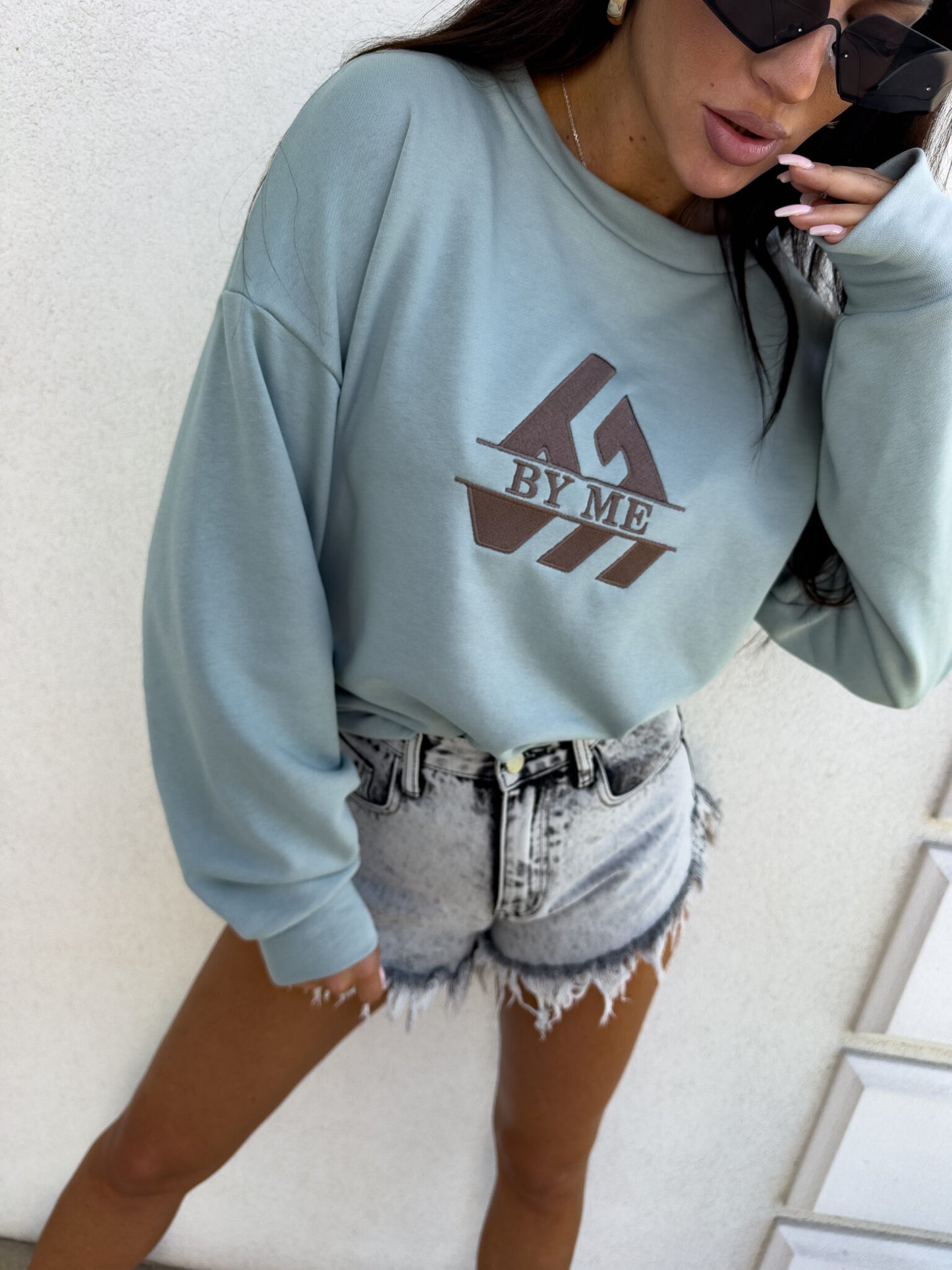 Sweatshirt LUXIT – Salbei
