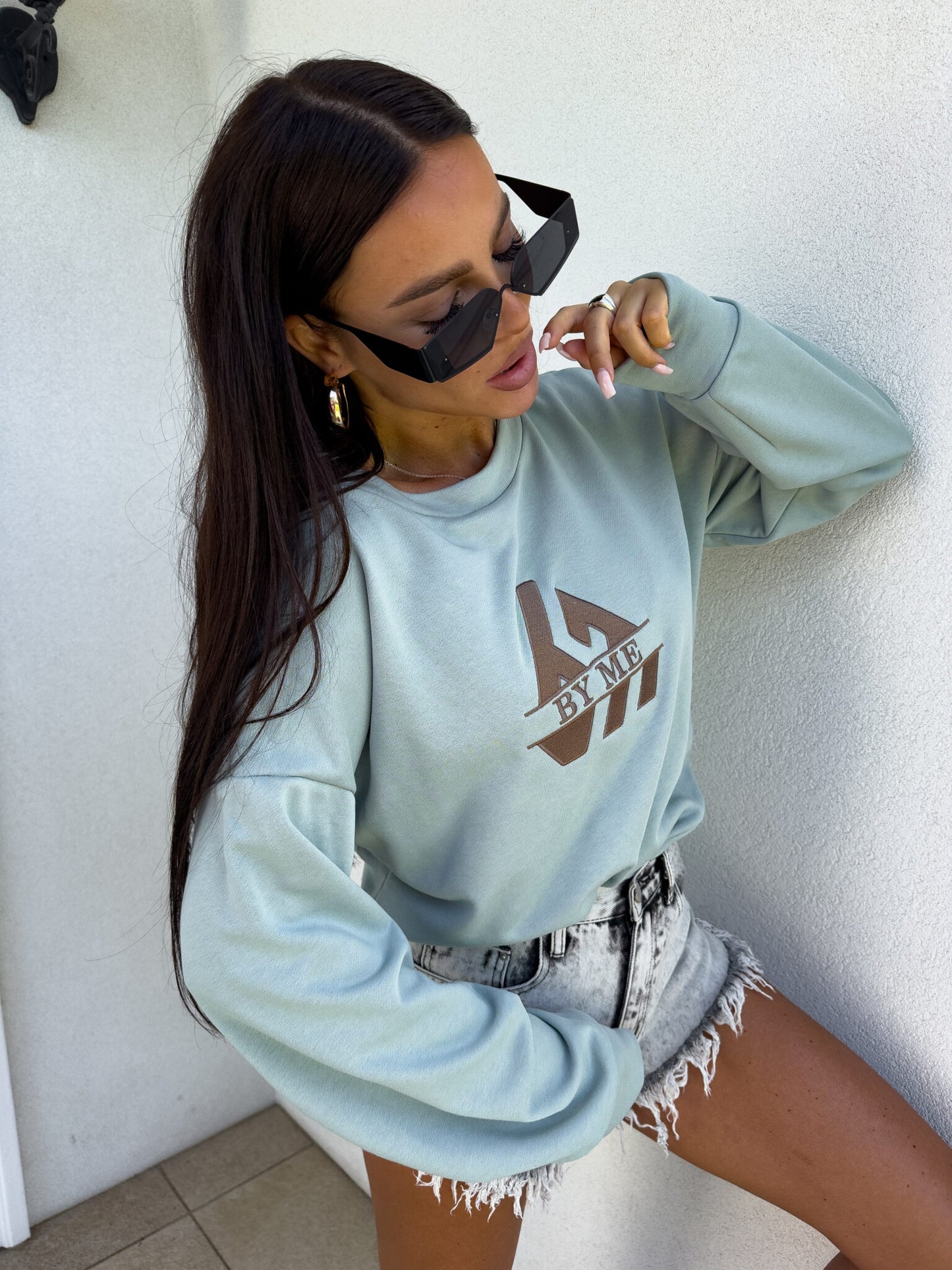 Sweatshirt LUXIT – Salbei