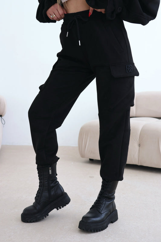 DAMENHOSE BG ARMY | CZARNY