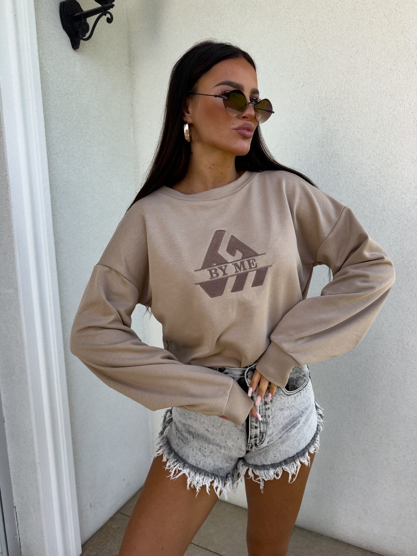 Sweatshirt LUXIT – beige
