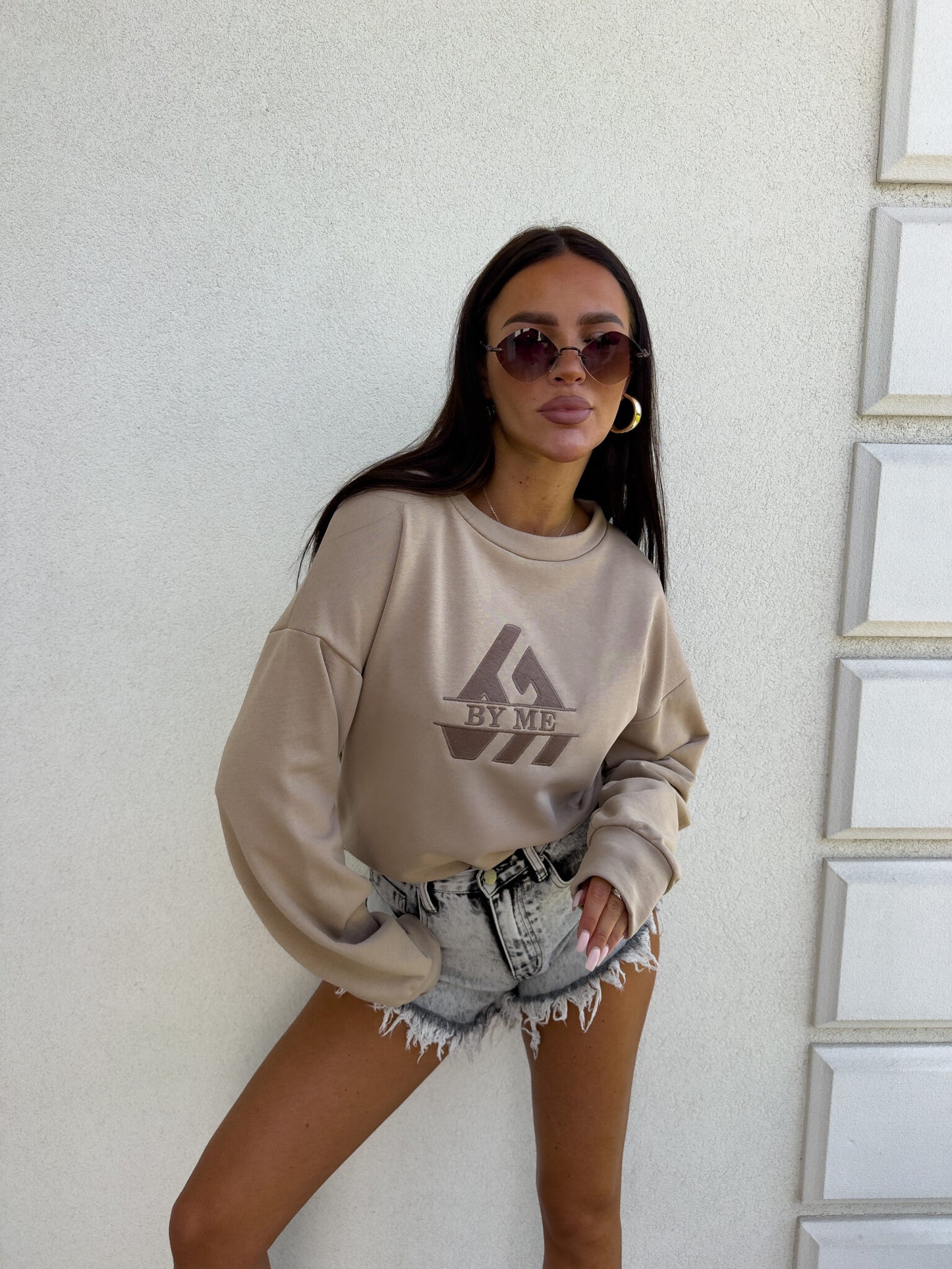 Sweatshirt LUXIT – beige