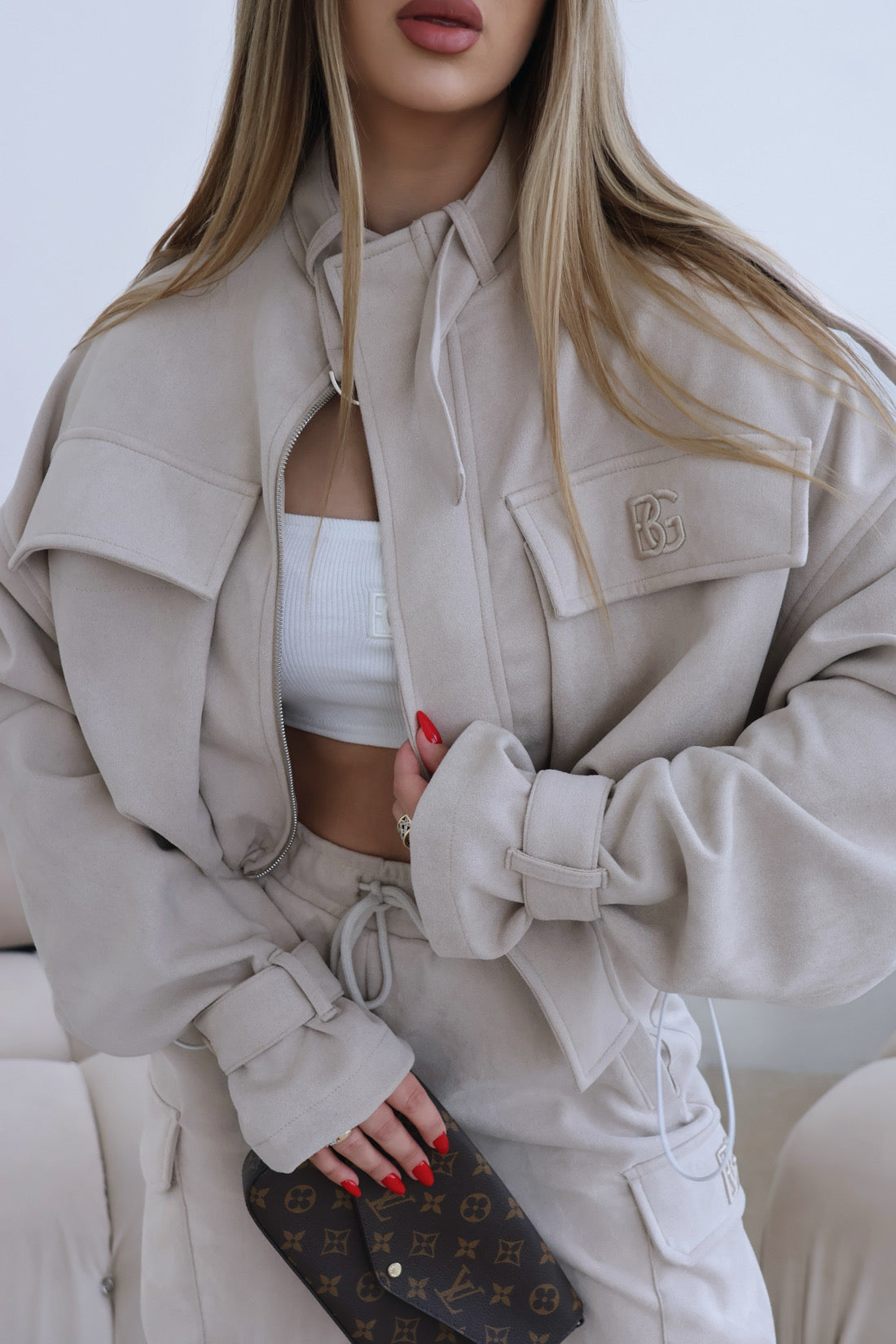 DAMENJACKE  BG MILITARY | BEIGE