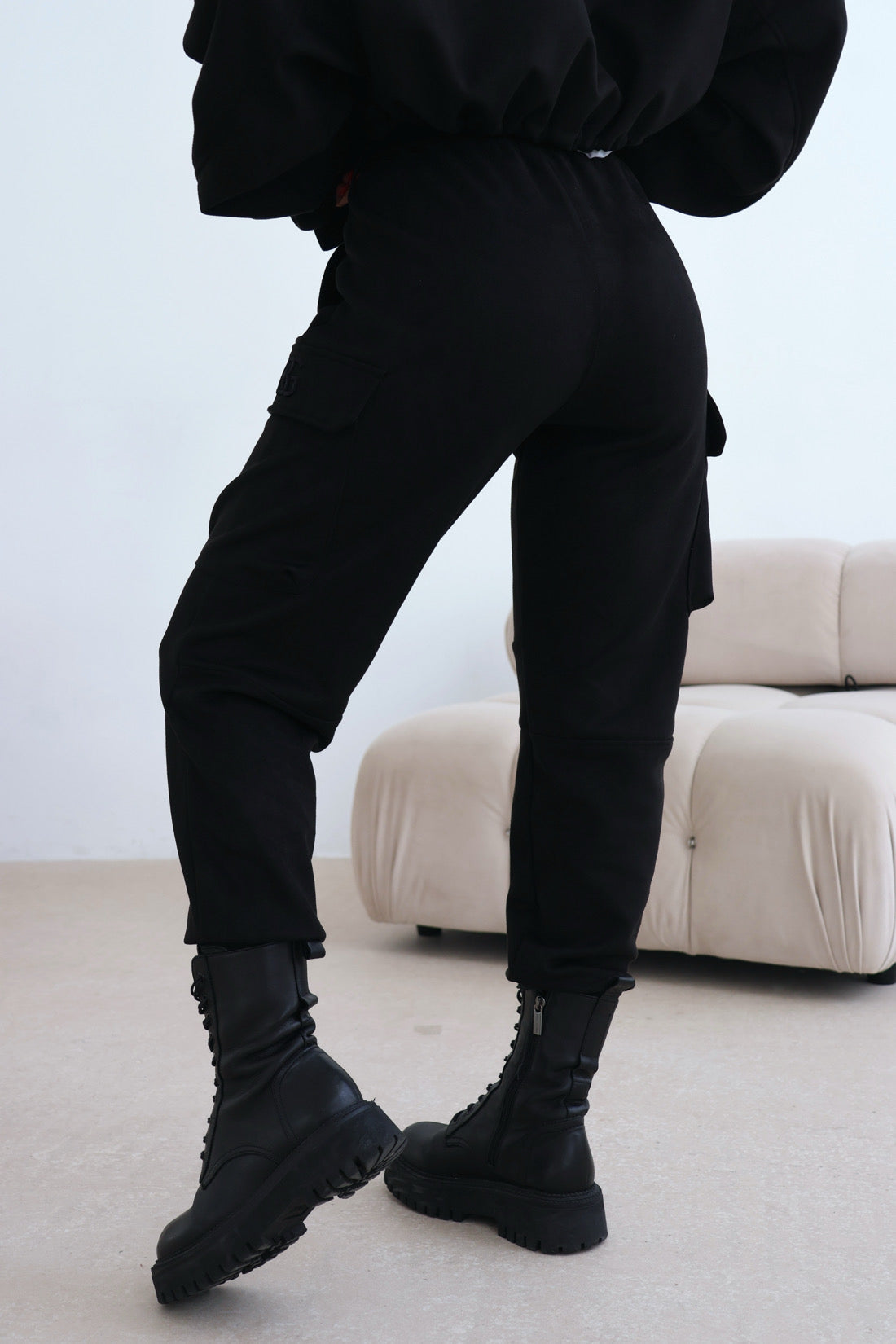 DAMENHOSE BG ARMY | CZARNY