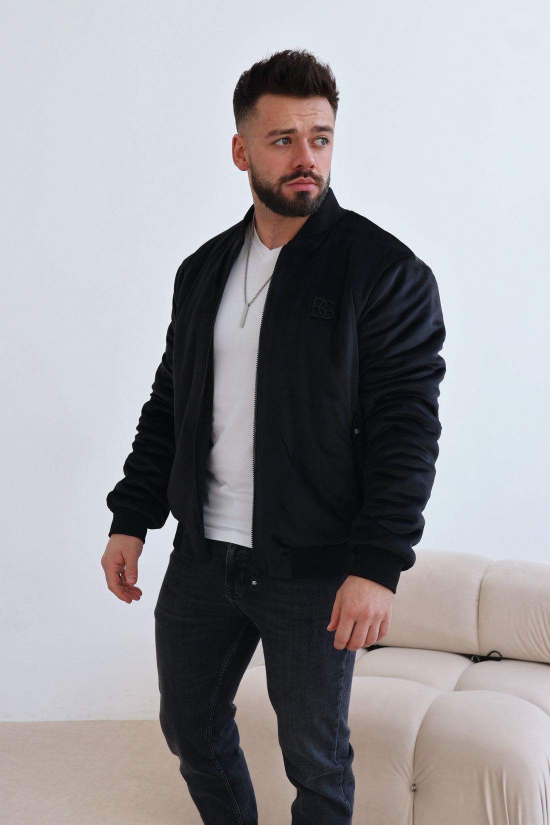 Herrenjacke BG CHAMP | shwarz