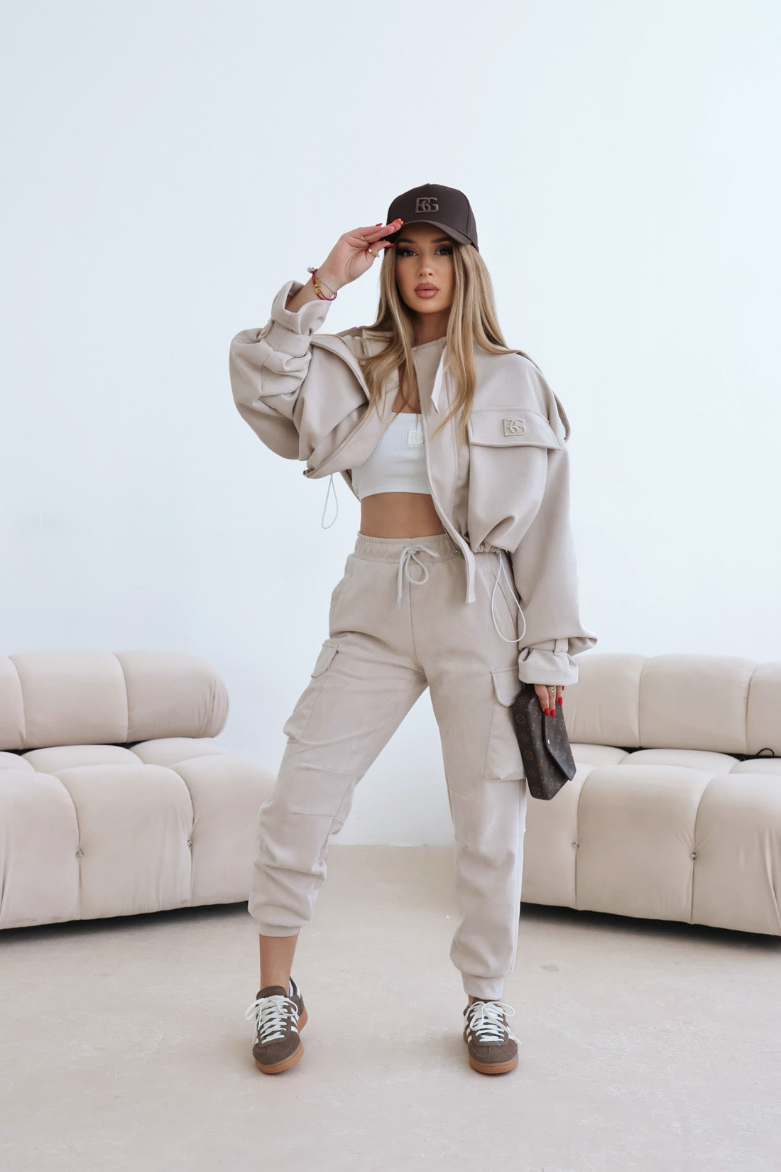 DAMENHOSE  BG ARMY | BEŻ