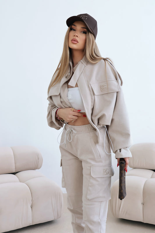 DAMENJACKE  BG MILITARY | BEIGE