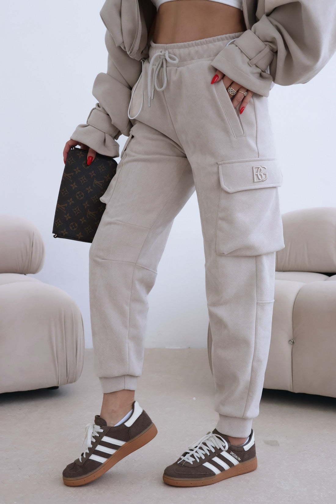DAMENHOSE  BG ARMY | BEŻ
