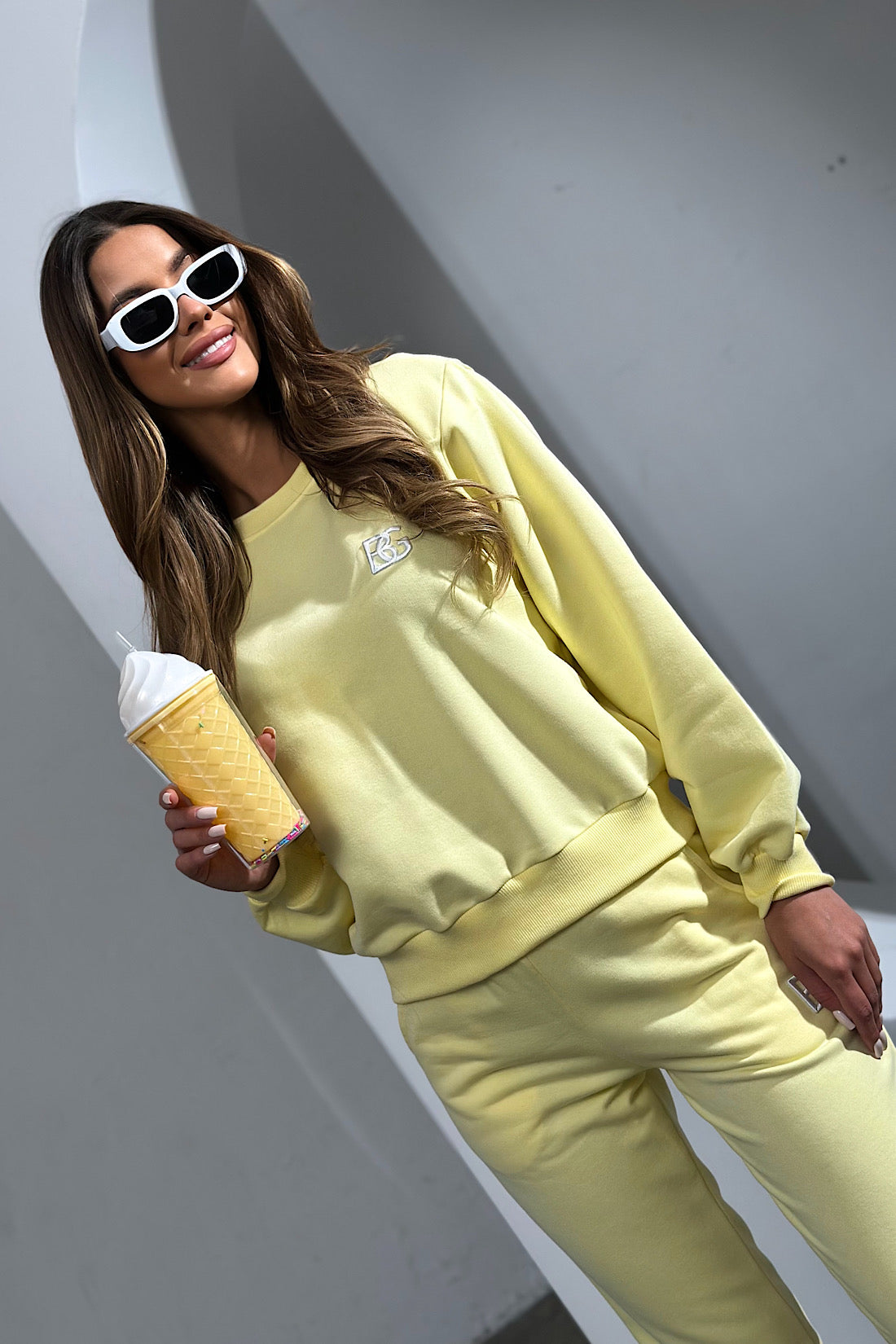 Sweatshirt Damen BASIC BRANDENBURG COUTURE | banana