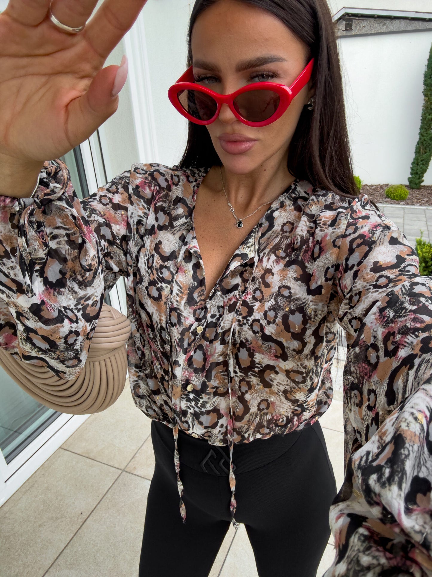 Damenbluse LISBONA Viskose - Panther