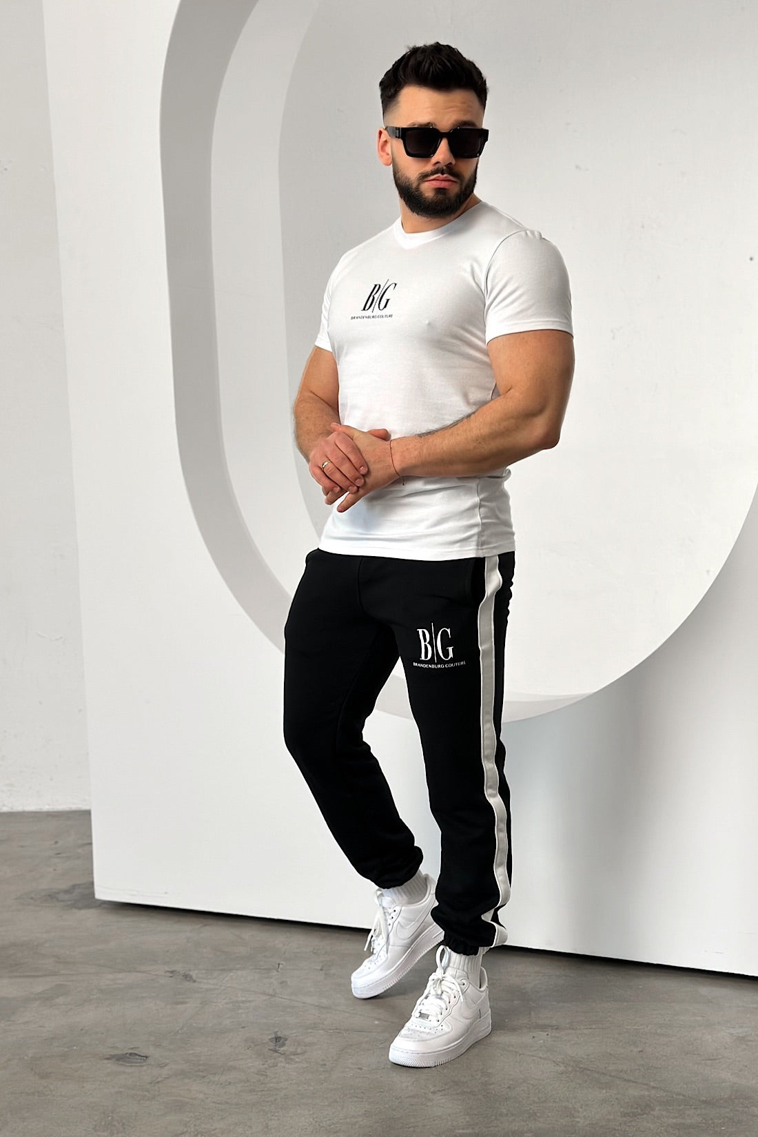 Herren T- Shirt RAVE BRANDENBURG COUTURE | weiß- schwarz