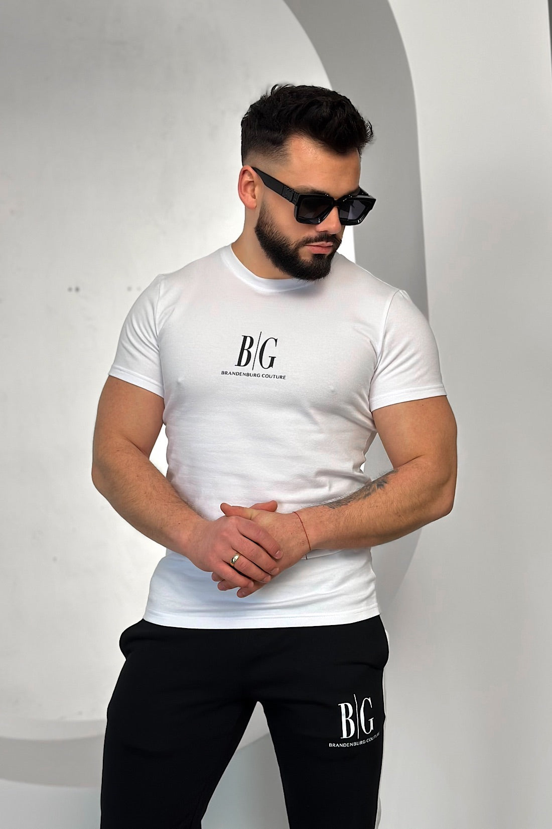 Herren T- Shirt RAVE BRANDENBURG COUTURE | weiß- schwarz