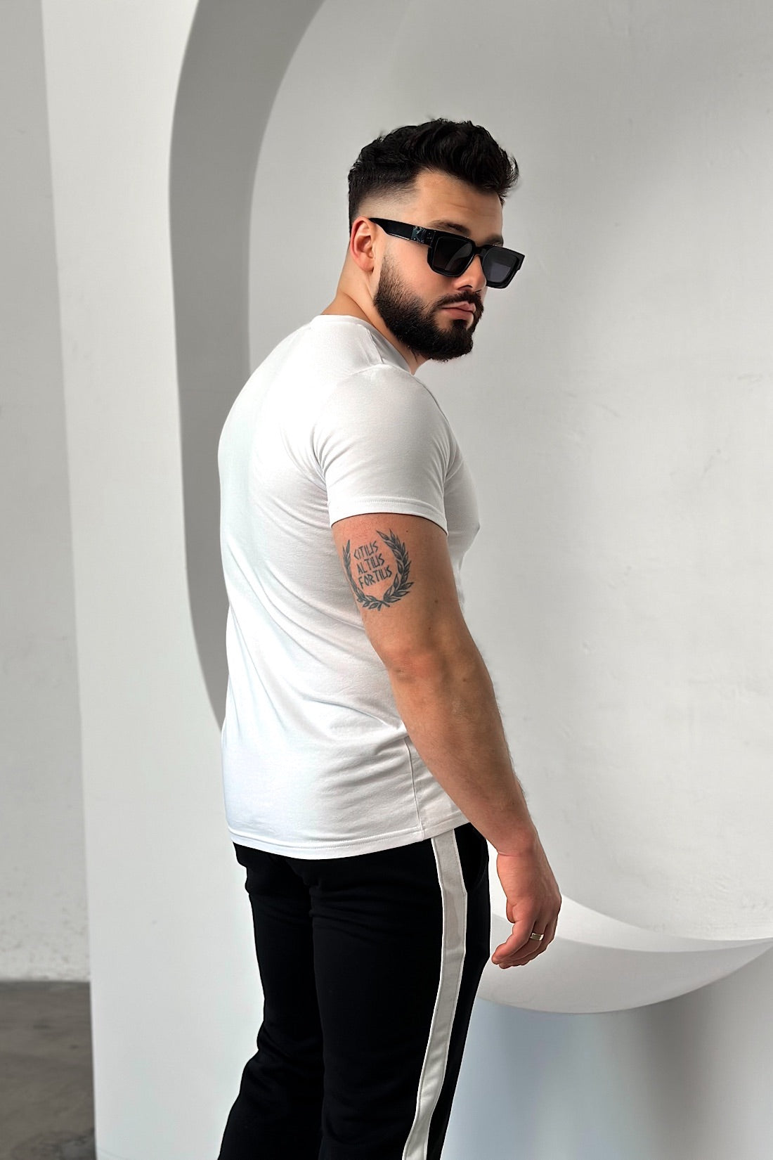 Herren T- Shirt RAVE BRANDENBURG COUTURE | weiß- schwarz
