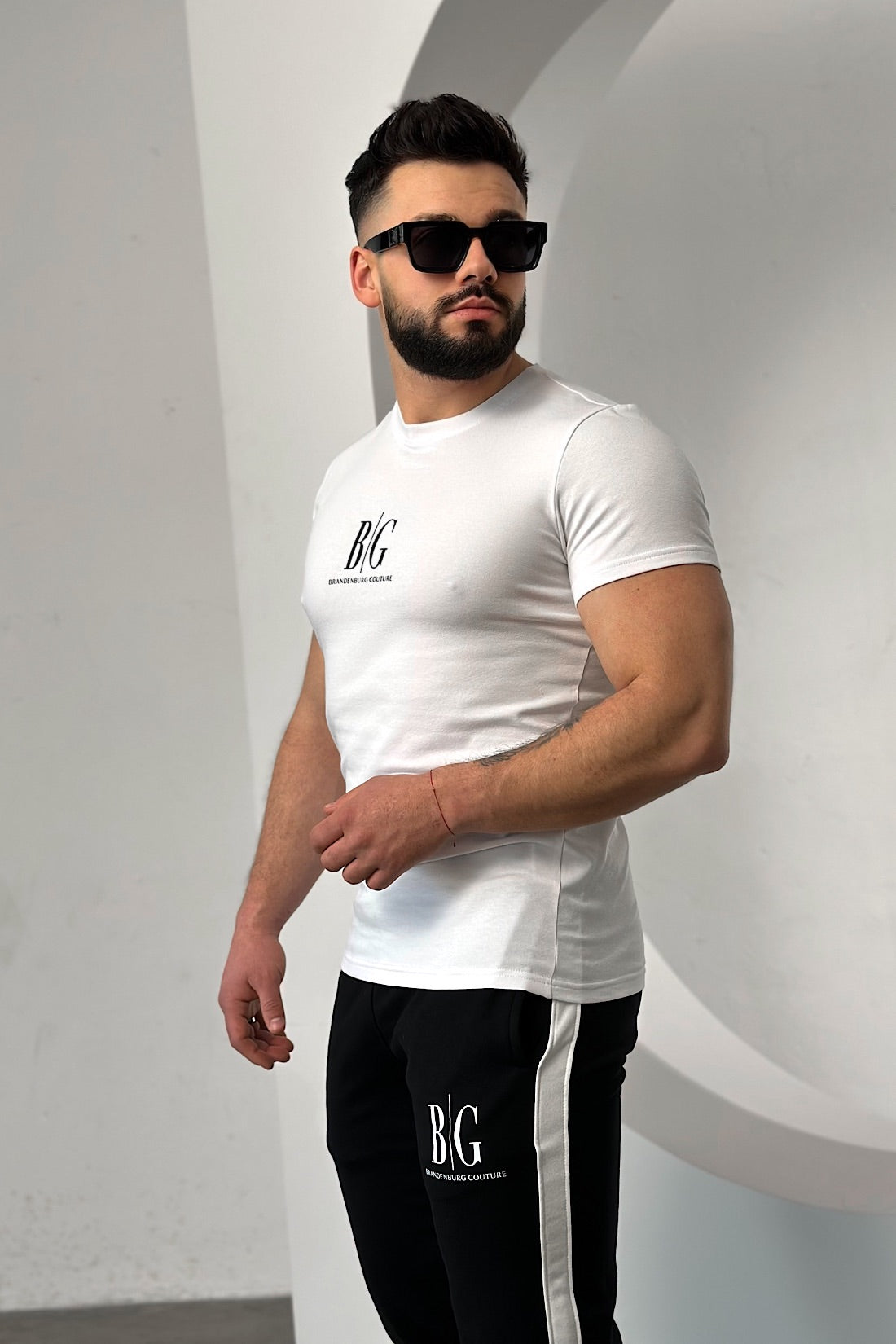 Herren T- Shirt RAVE BRANDENBURG COUTURE | weiß- schwarz