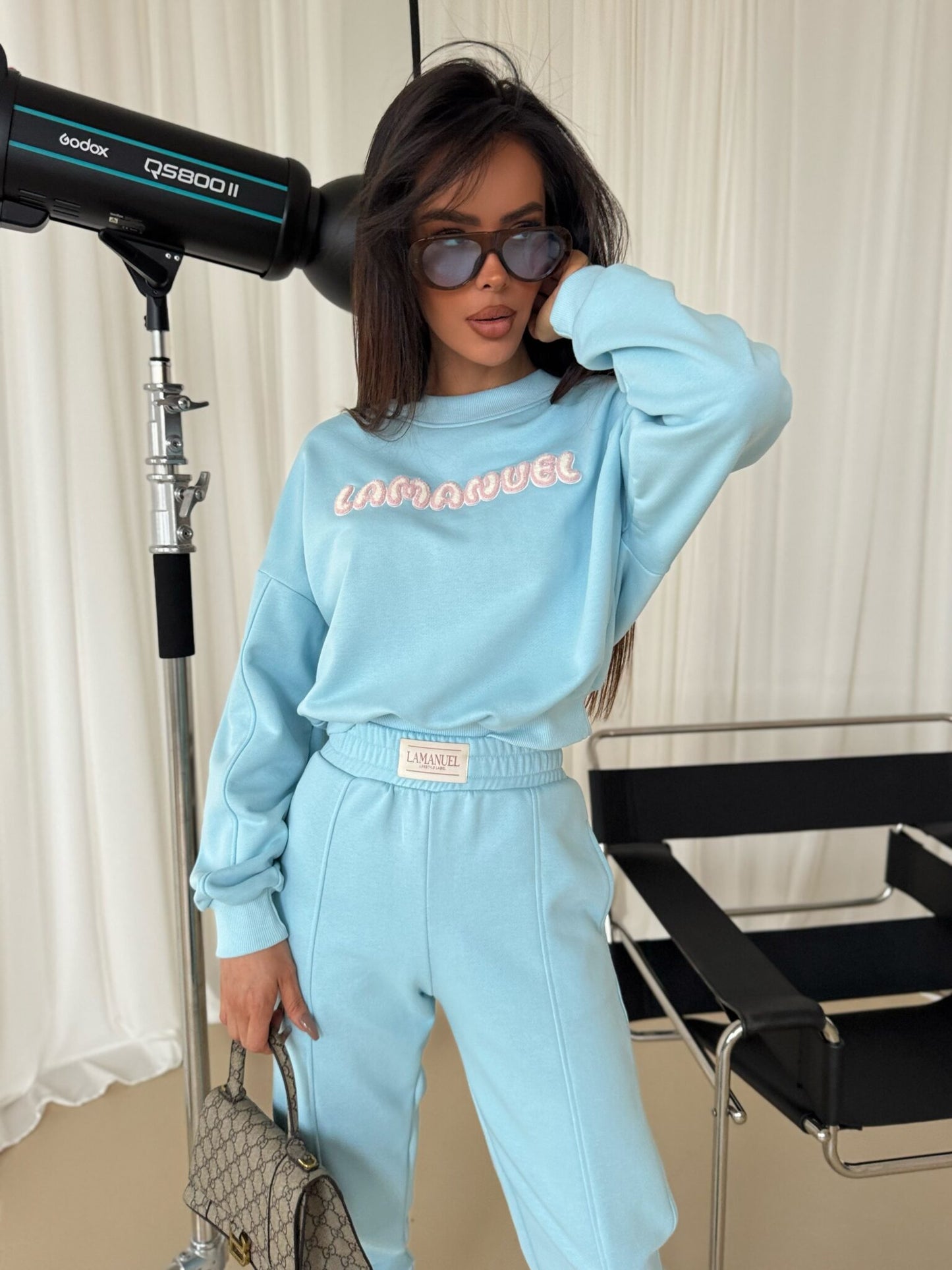Zweiteiler DAMENSET PASTEL LA MANUEL hellblau