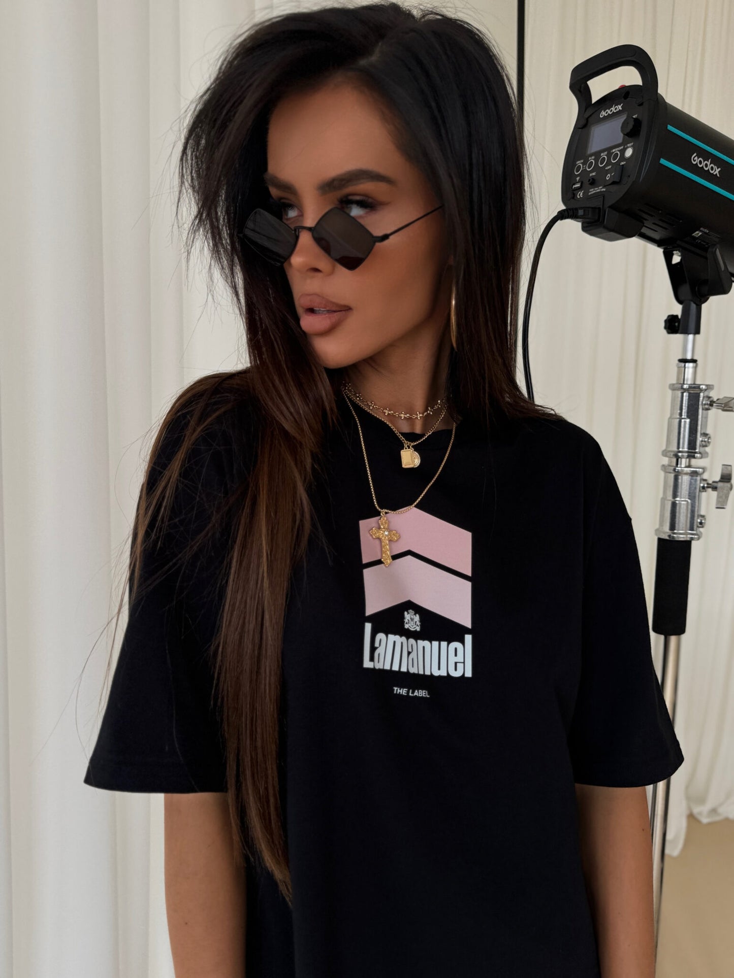T- Shirt Smoked La Manuel schwarz