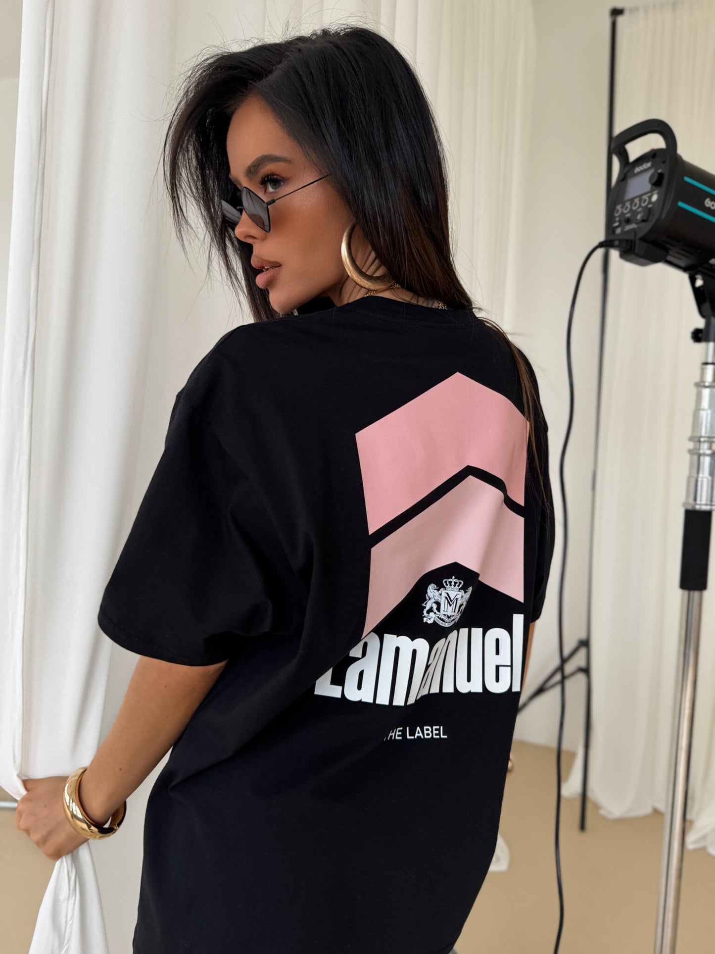 T- Shirt Smoked La Manuel schwarz