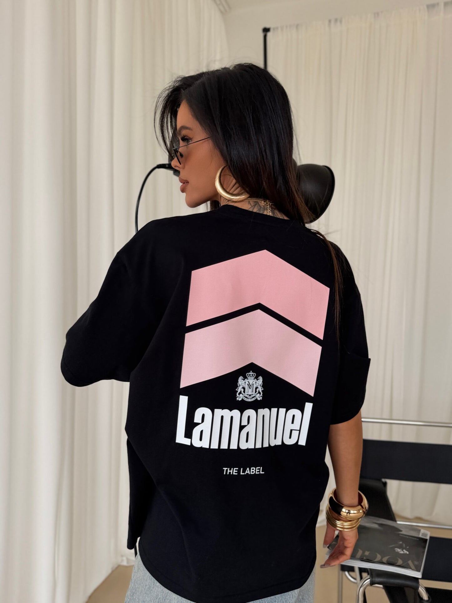T- Shirt Smoked La Manuel schwarz