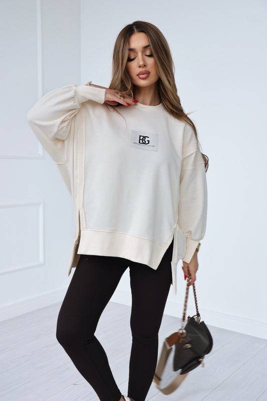 SWEATSHIRT BG KATE | VANILLE