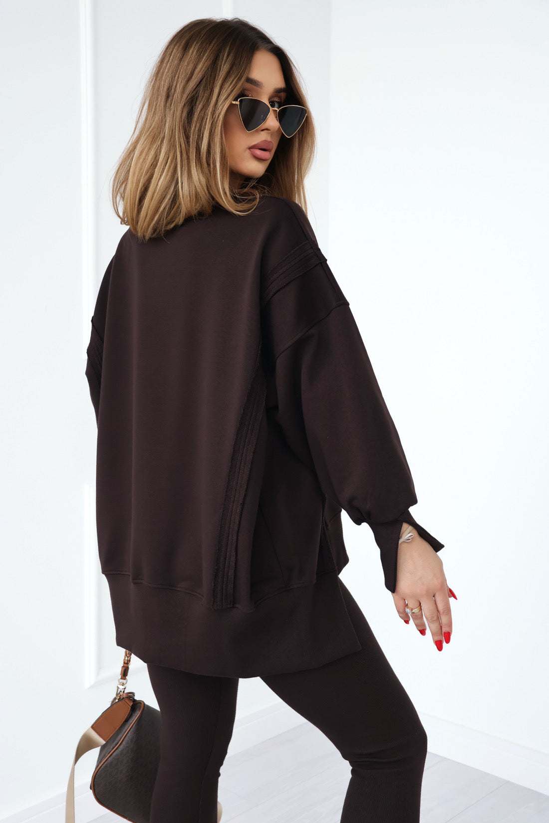 SWEATSHIRT BG KATE | SCHOKOBRAUN