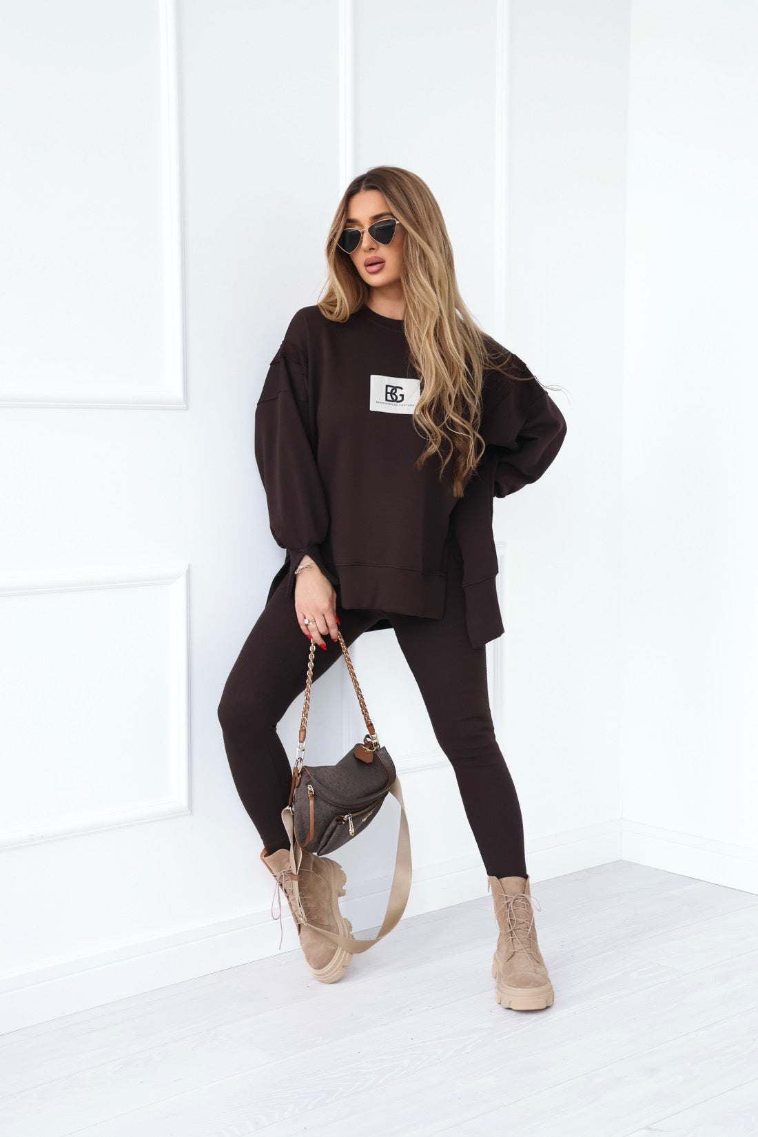 SWEATSHIRT BG KATE | SCHOKOBRAUN