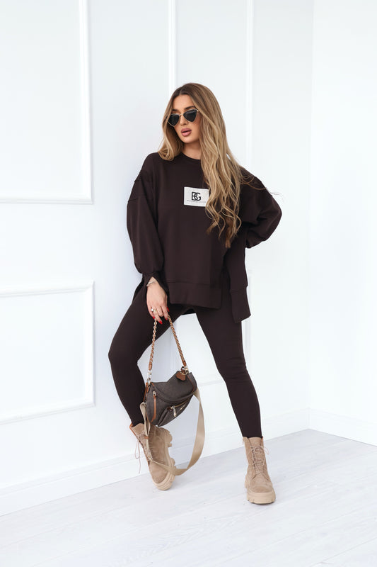 SWEATSHIRT BG KATE | SCHOKOBRAUN