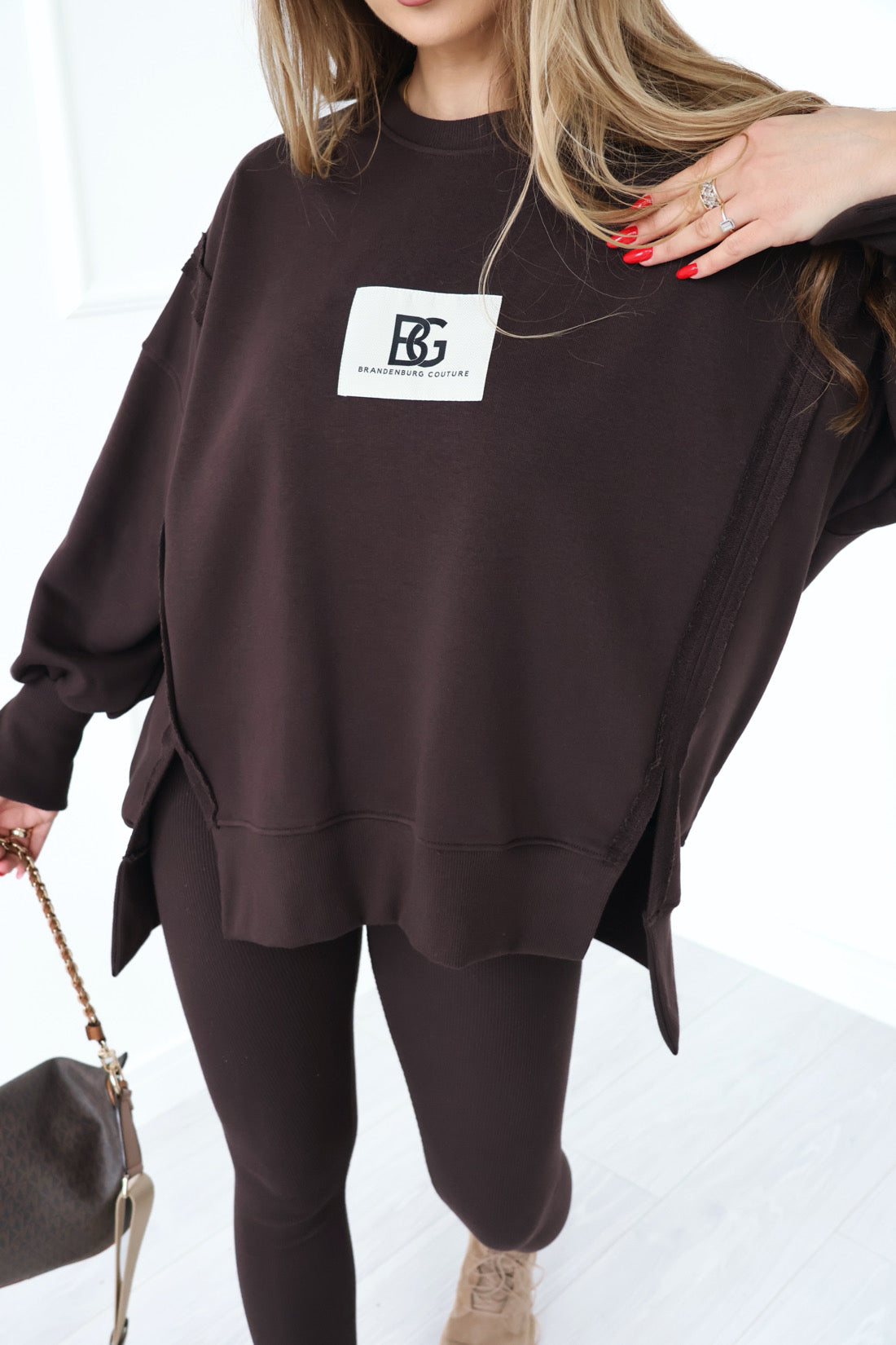 SWEATSHIRT BG KATE | SCHOKOBRAUN