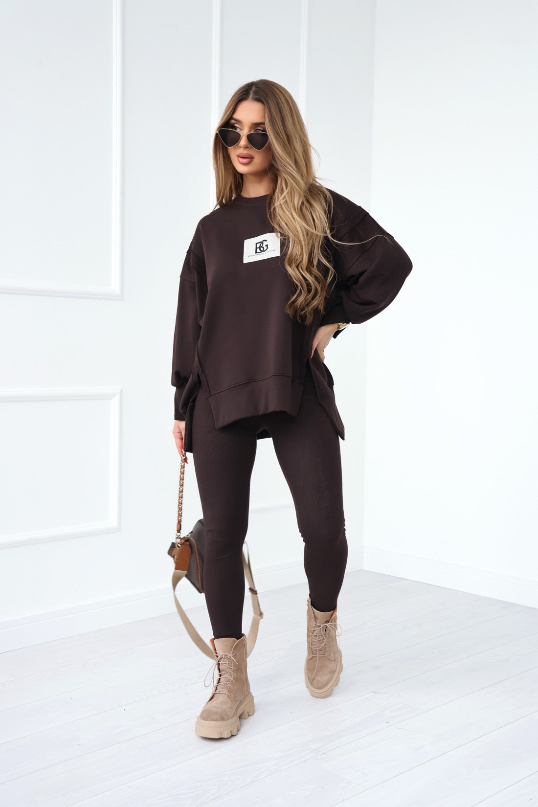 SWEATSHIRT BG KATE | SCHOKOBRAUN