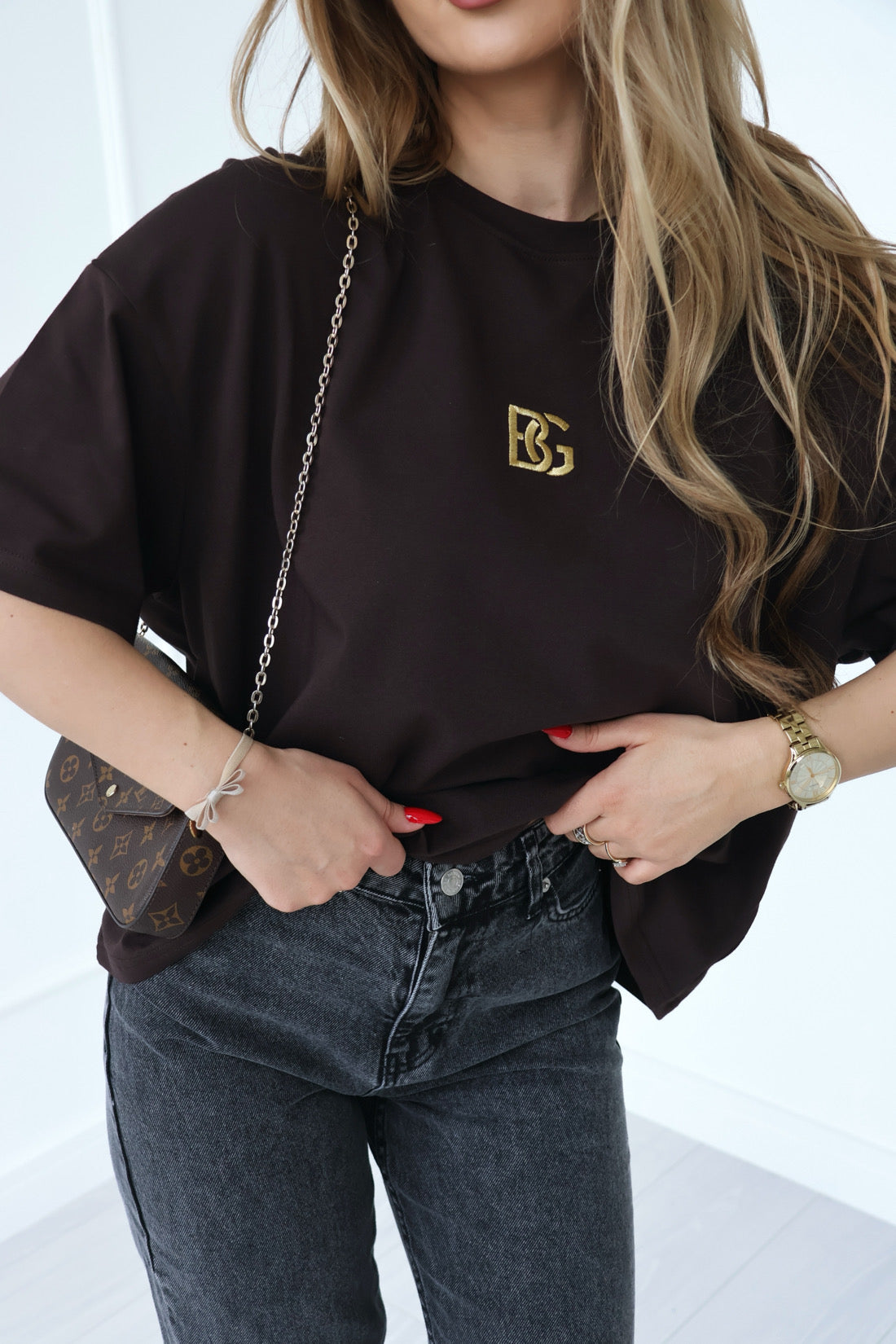 T-SHIRT BG GOLDI | SCHOKOBRAUN