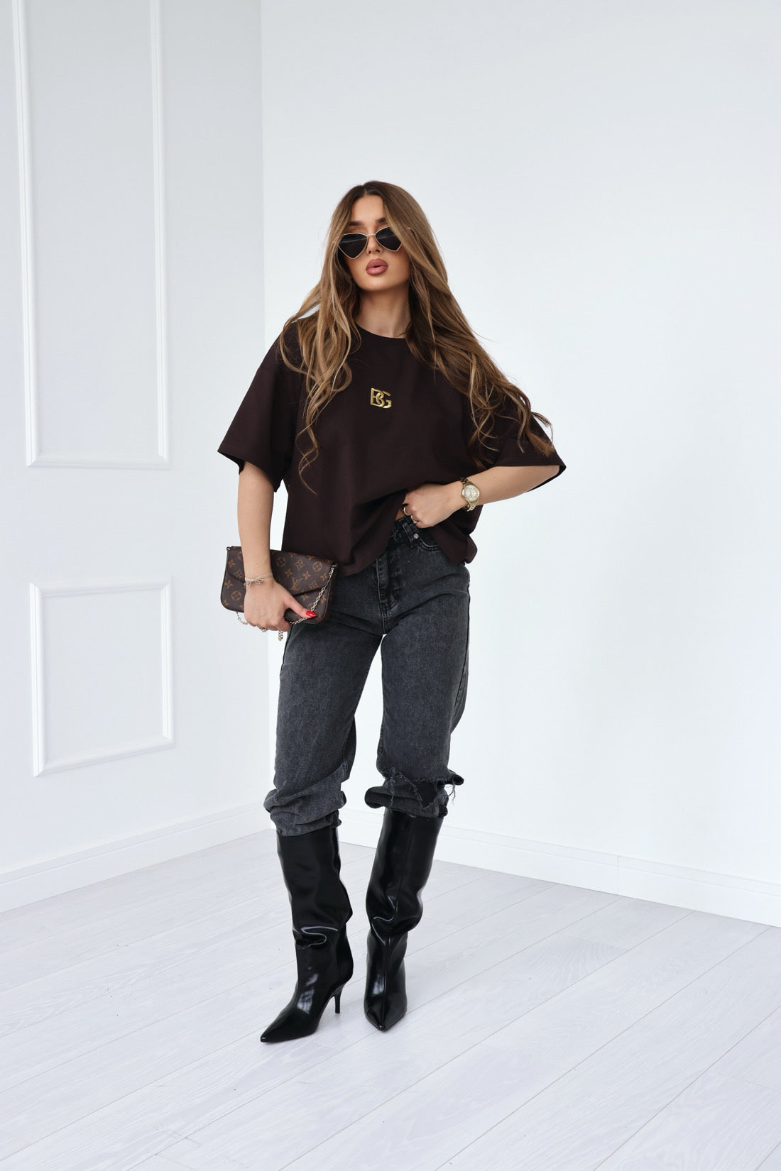 T-SHIRT BG GOLDI | SCHOKOBRAUN